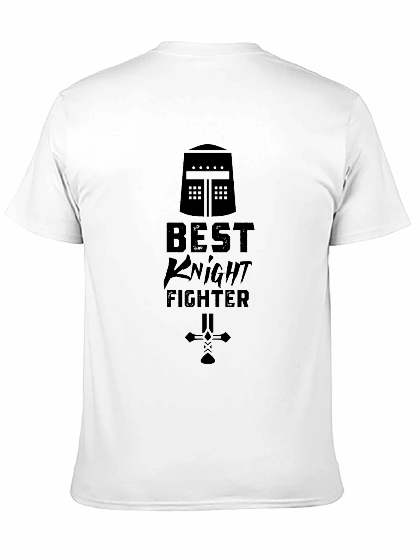 Black Best Knight Fighter Black T-Shirt view 11