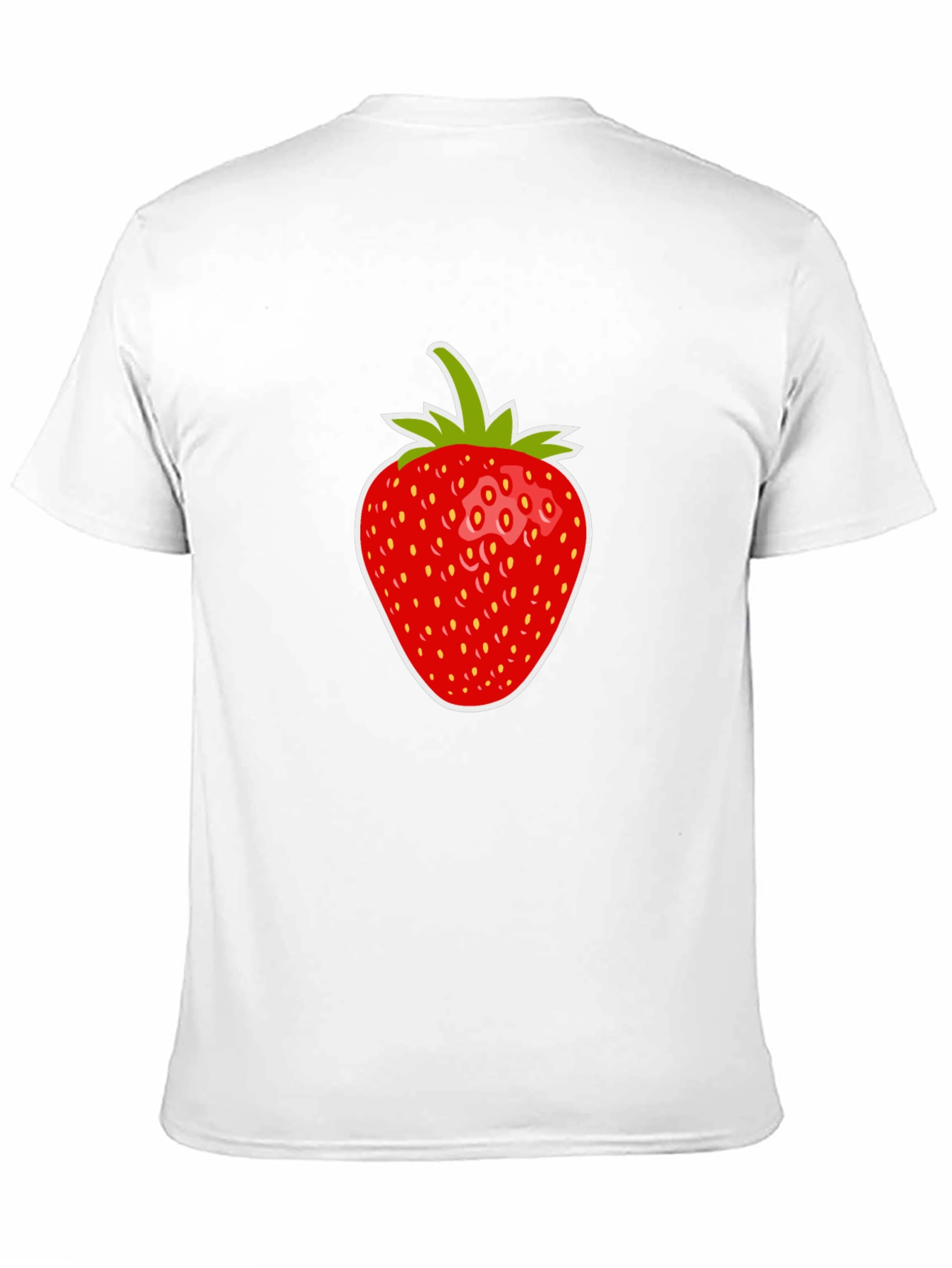 Black Strawberry Graphic Tee - Casual Black T-Shirt view 11
