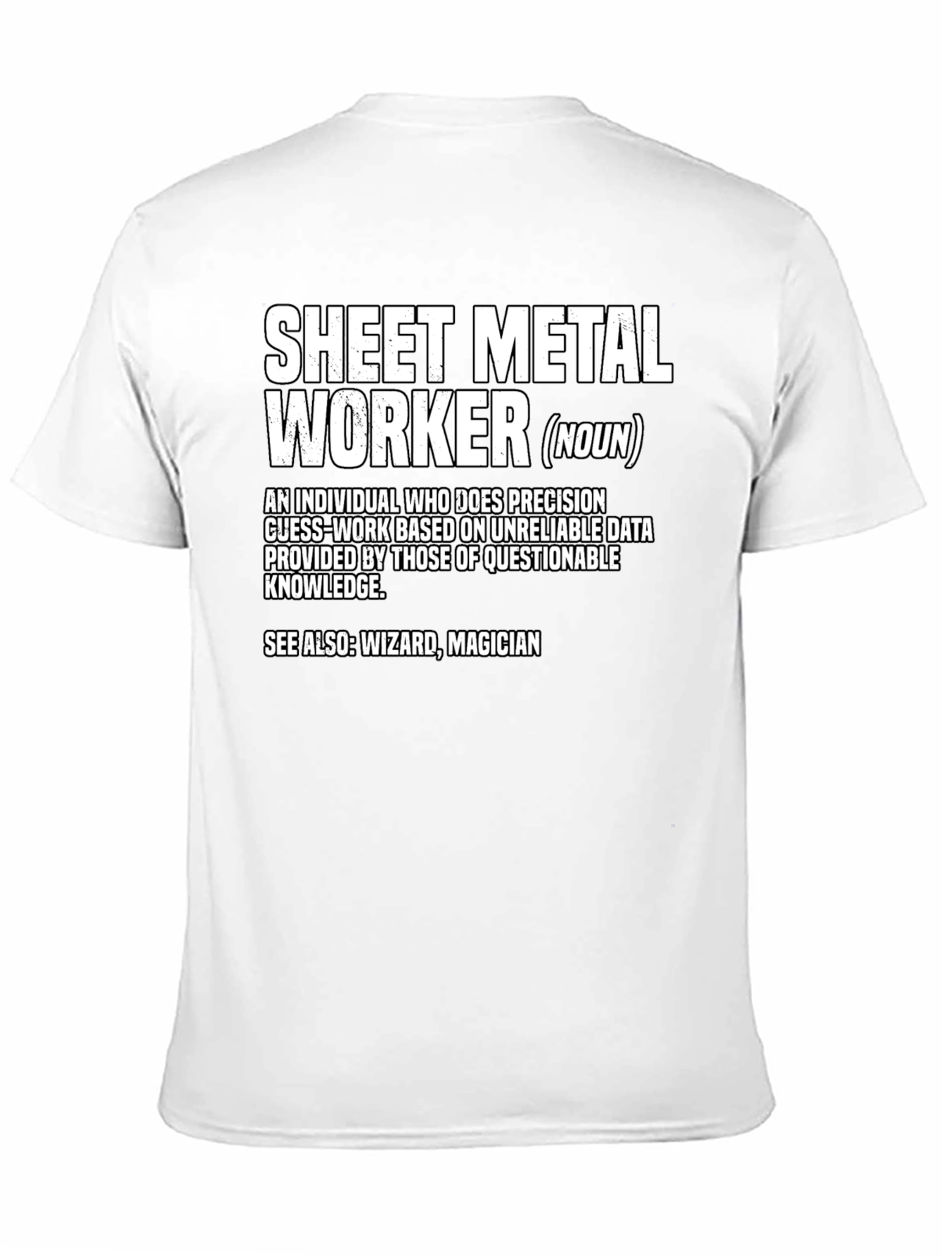 Black Sheet Metal Worker Graphic Tee view 11