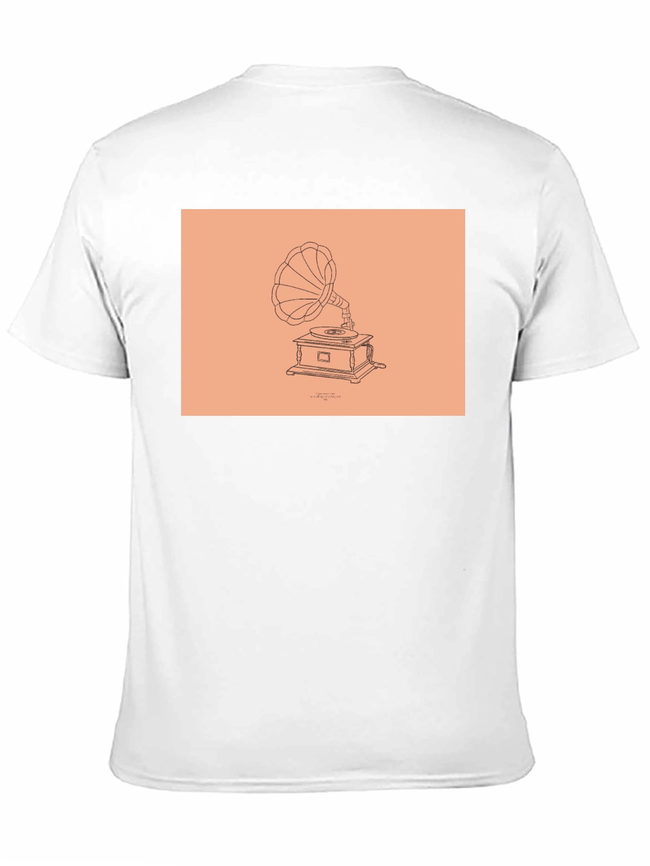 Black Vintage Gramophone T-Shirt - Retro Style view 11