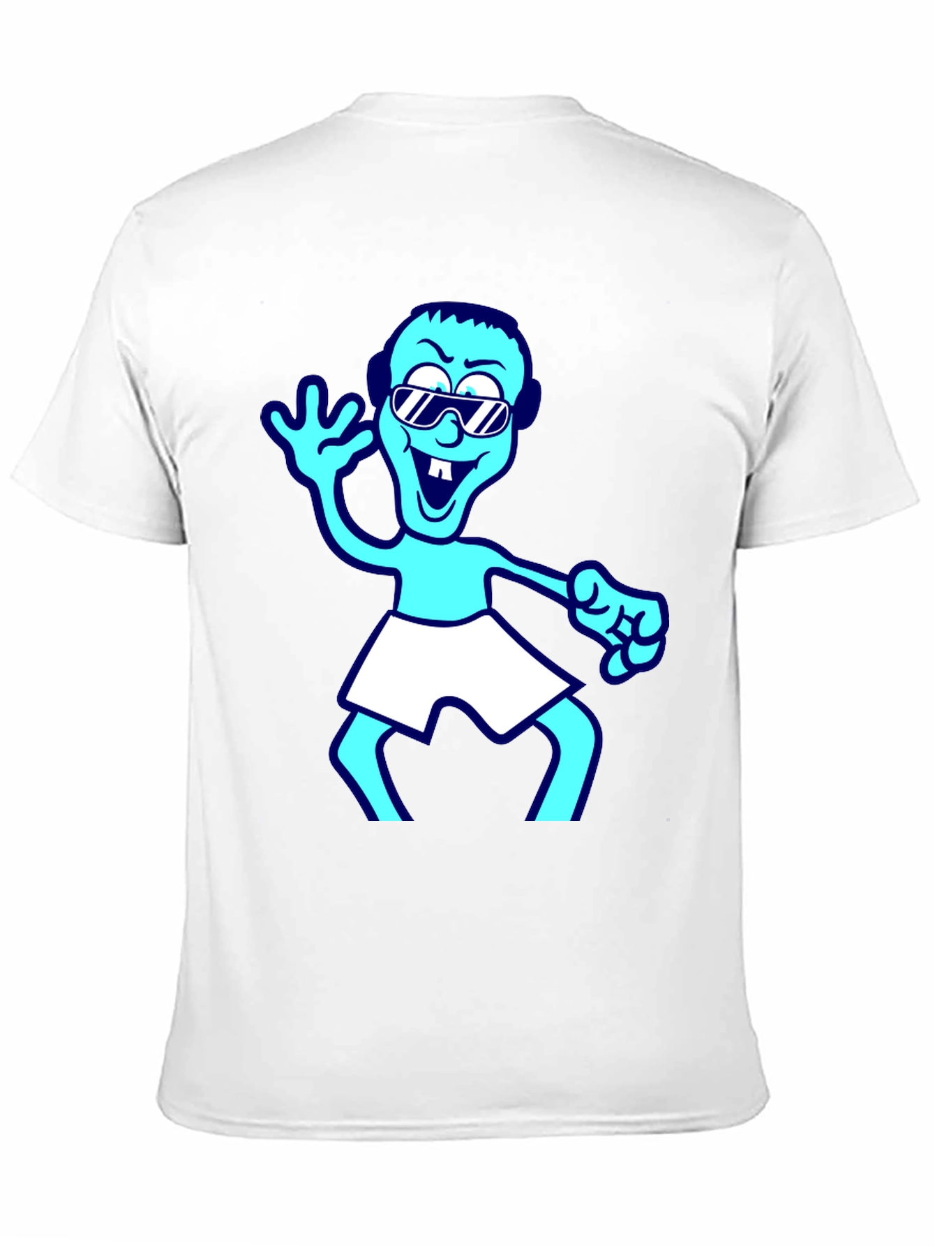 Black Cartoon Graphic T-Shirt - Black view 11