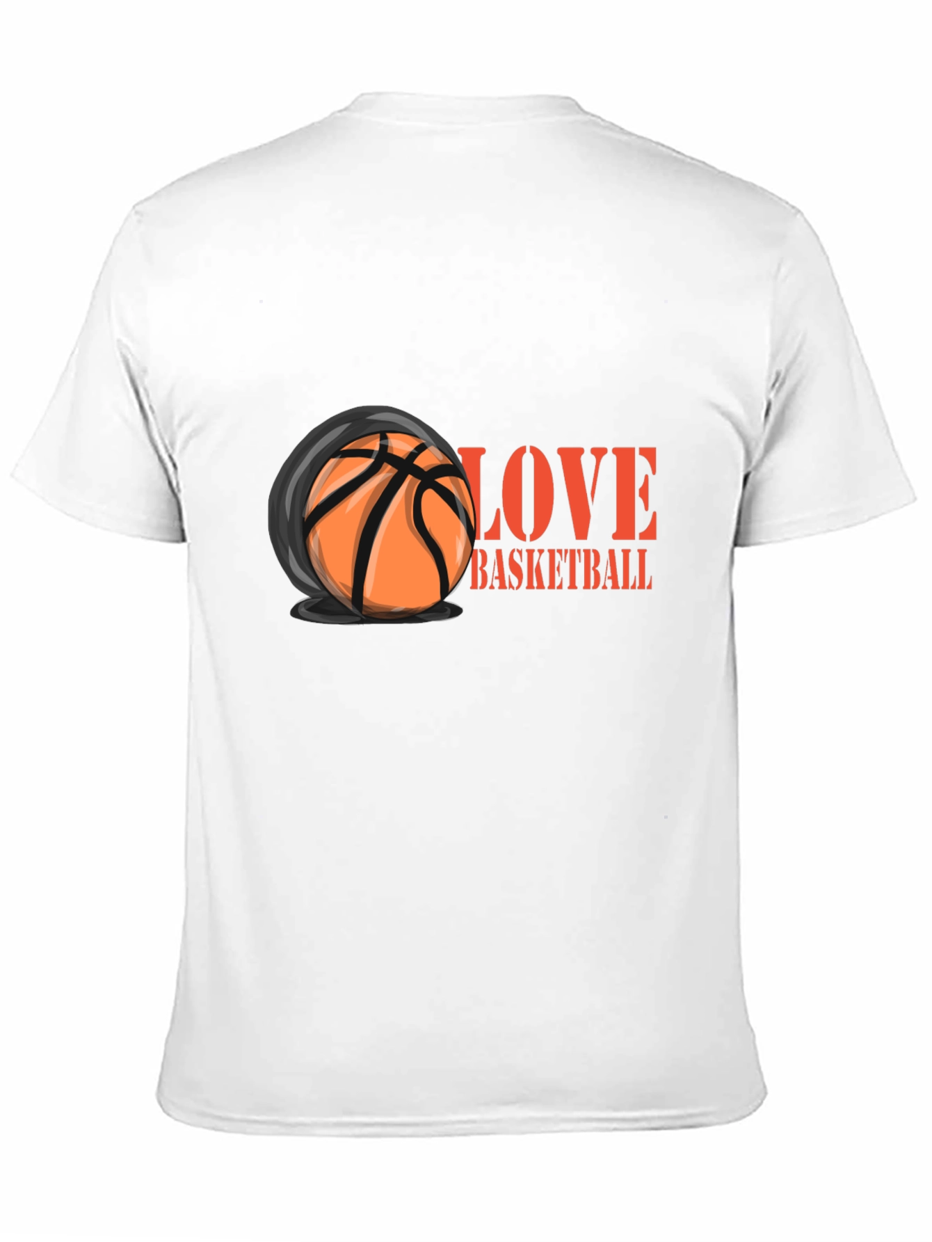 Black Love Basketball Graphic T-Shirt view 11