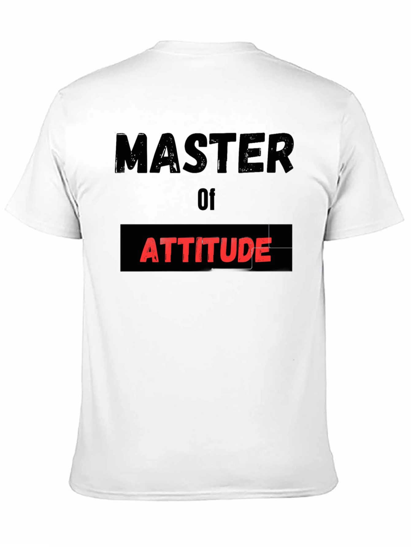 Black Master of Attitude Black T-Shirt view 11