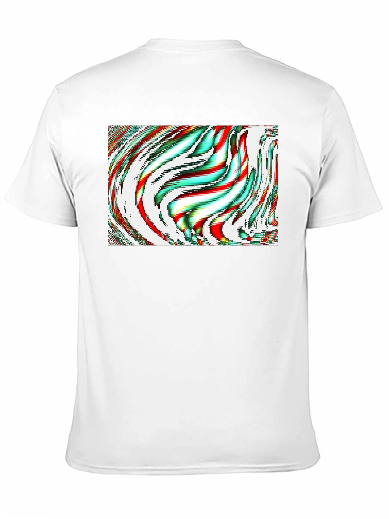 Black Abstract Art Graphic Tee - Men's Black T-Shirt view 11