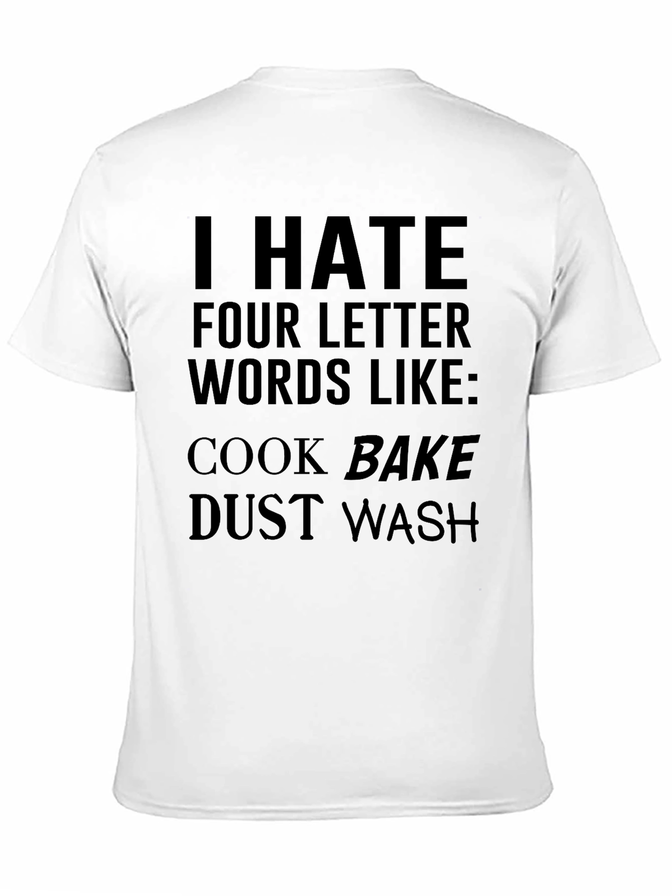 Black Funny 'I Hate Four Letter Words' Graphic Tee view 11