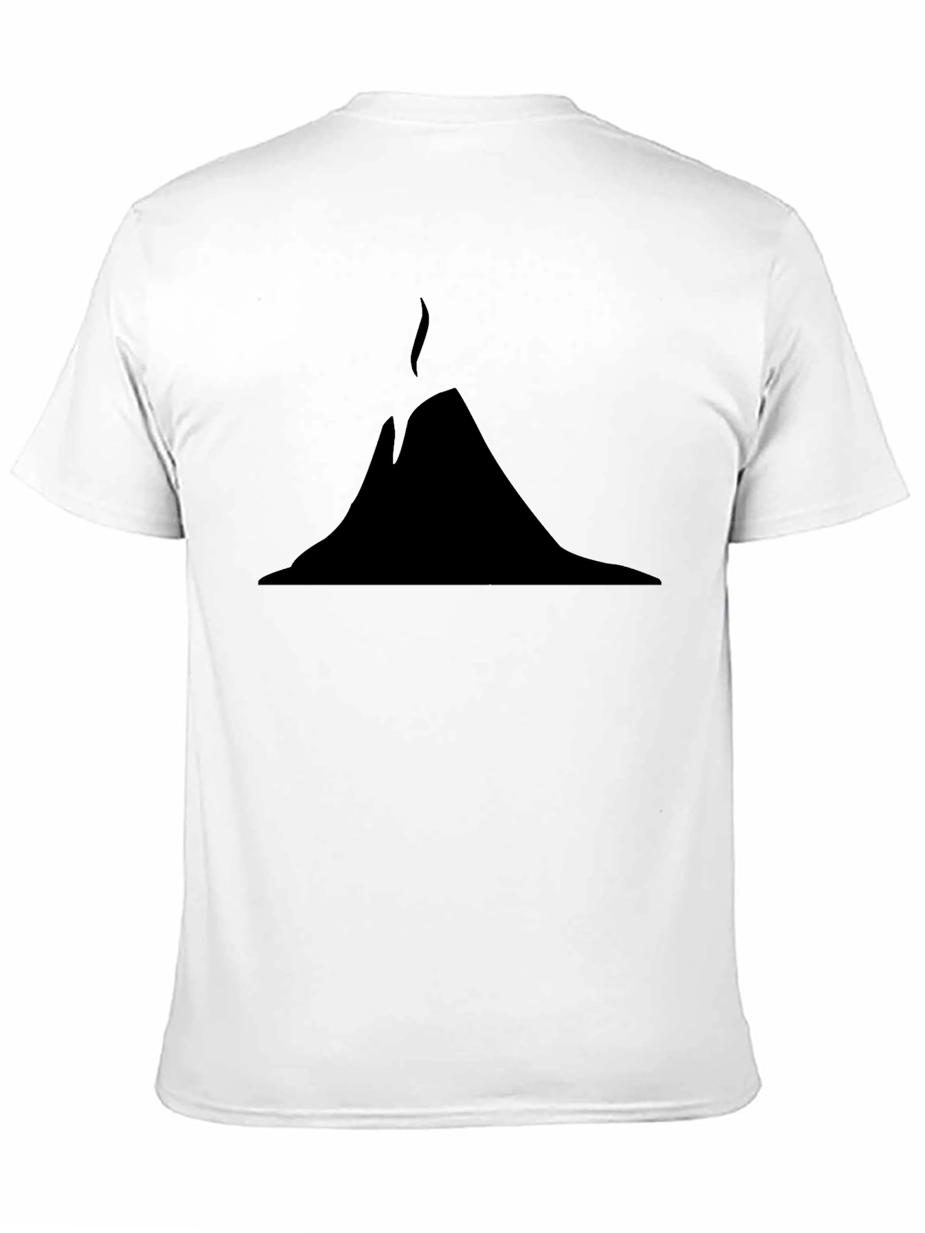 Black Erupting Volcano Graphic Tee - Black view 11