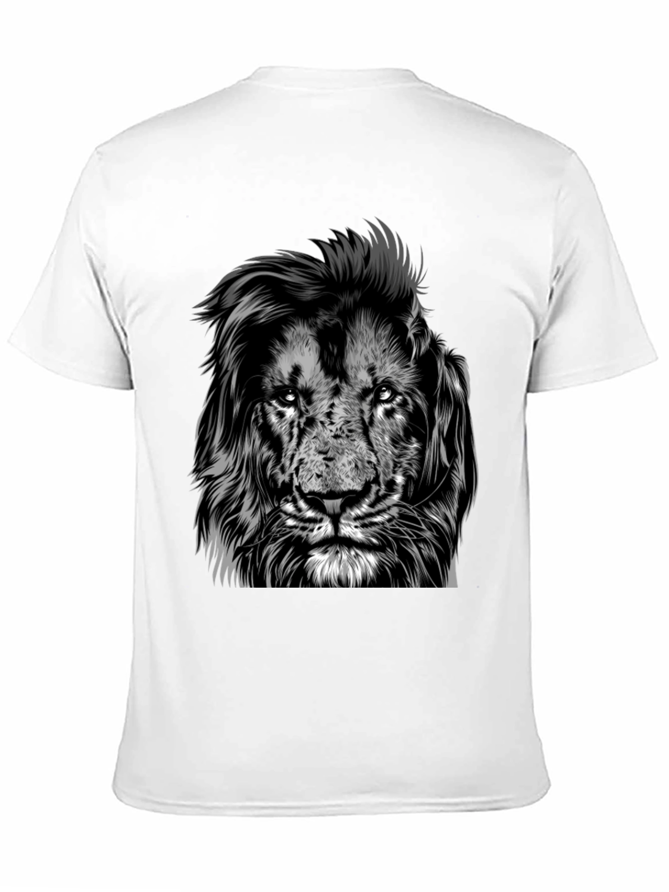 Black Lion Graphic Tee - Black Crew Neck Short Sleeve view 11
