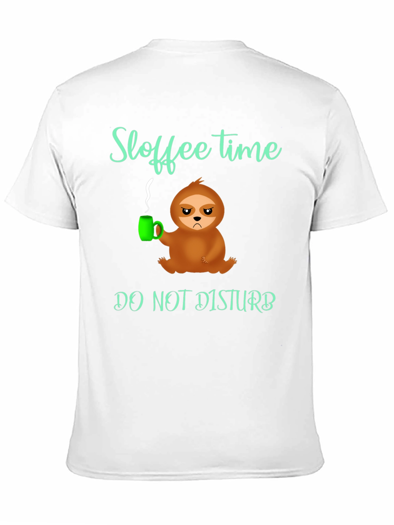 Black Sloffee Time Sloth Graphic Tee - Do Not Disturb view 11