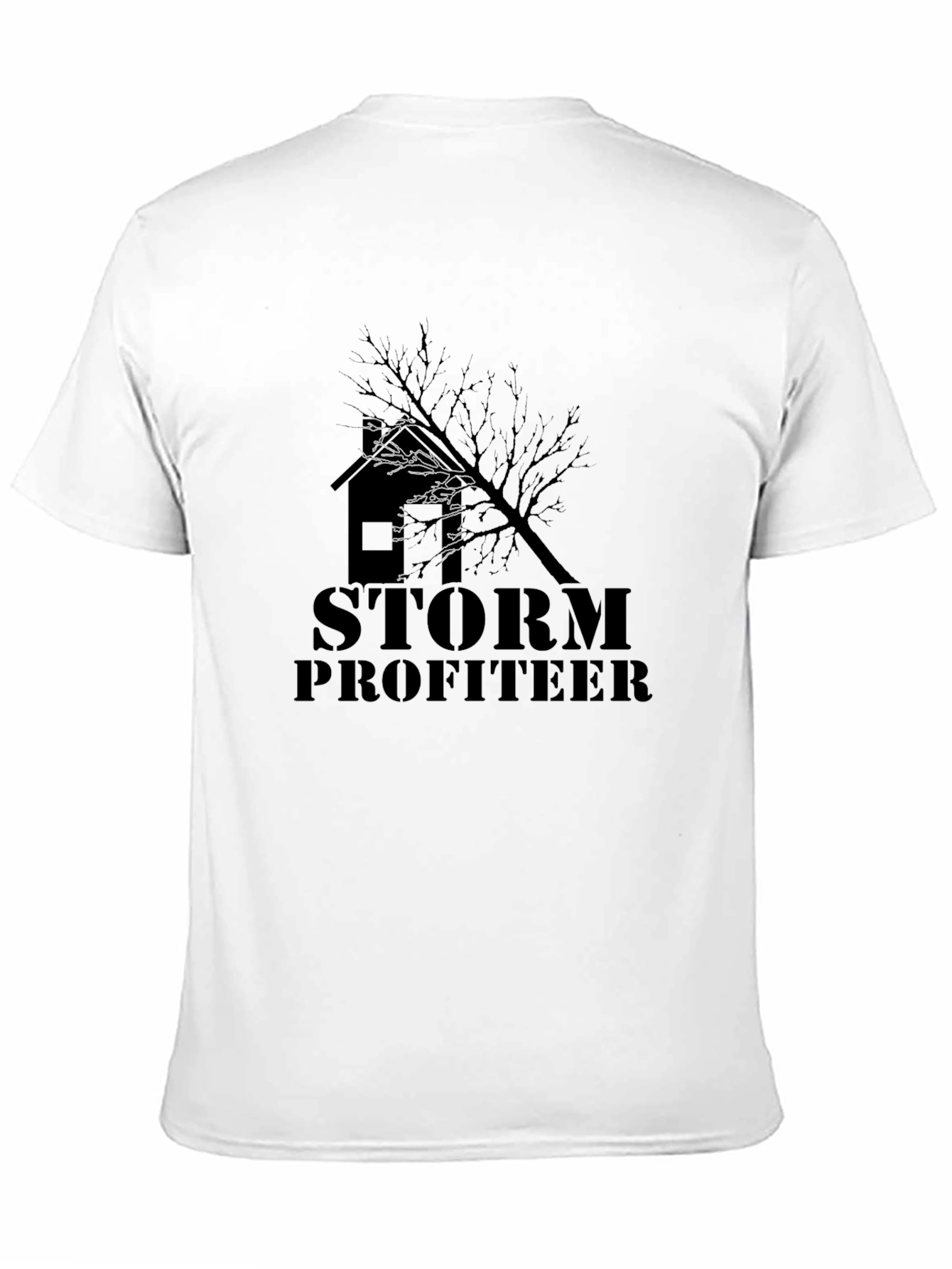 Black Storm Profiteer Graphic Tee - Premium Cotton T-Shirt view 11