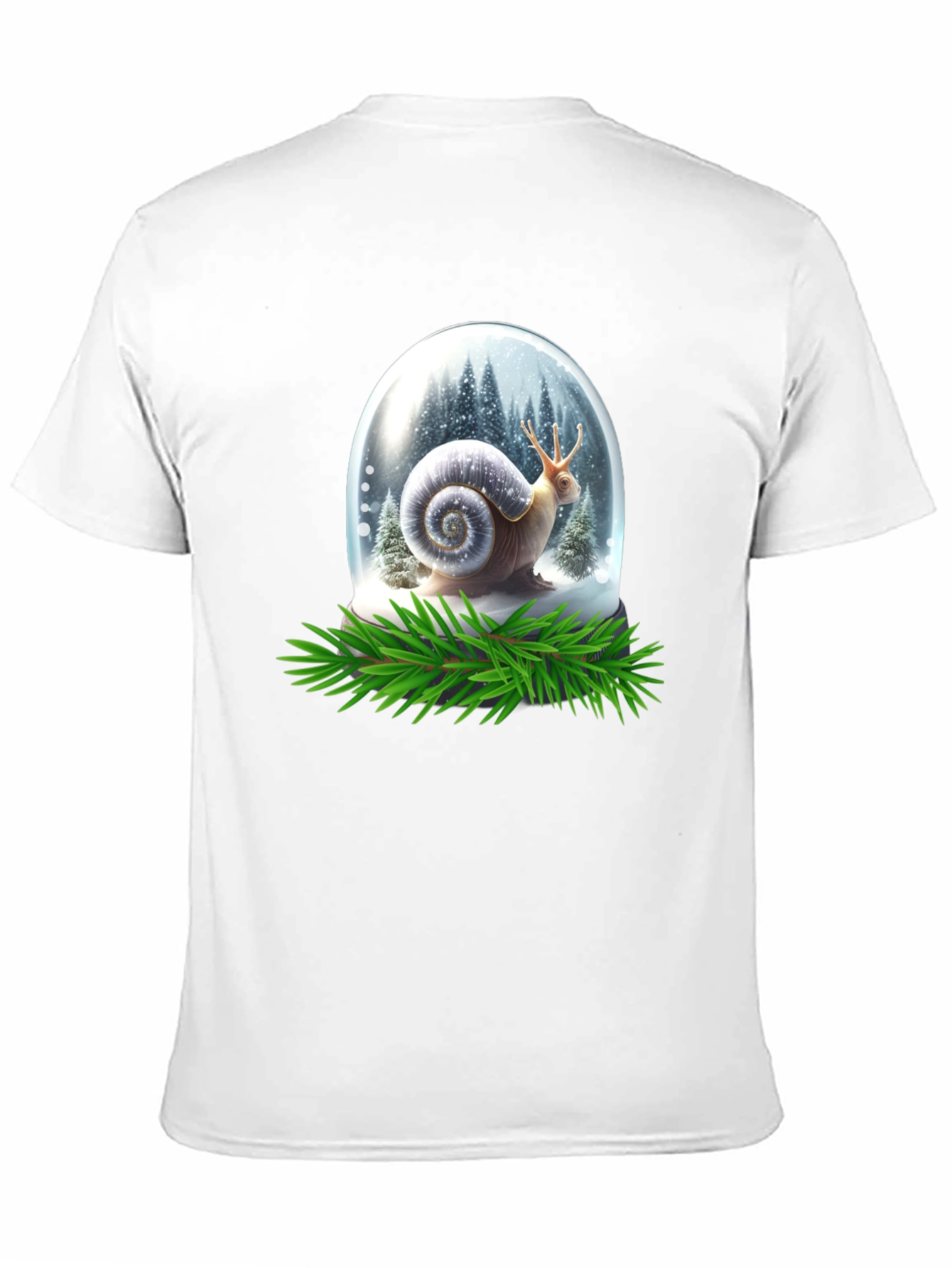Black Snail Snow Globe Graphic Tee view 11