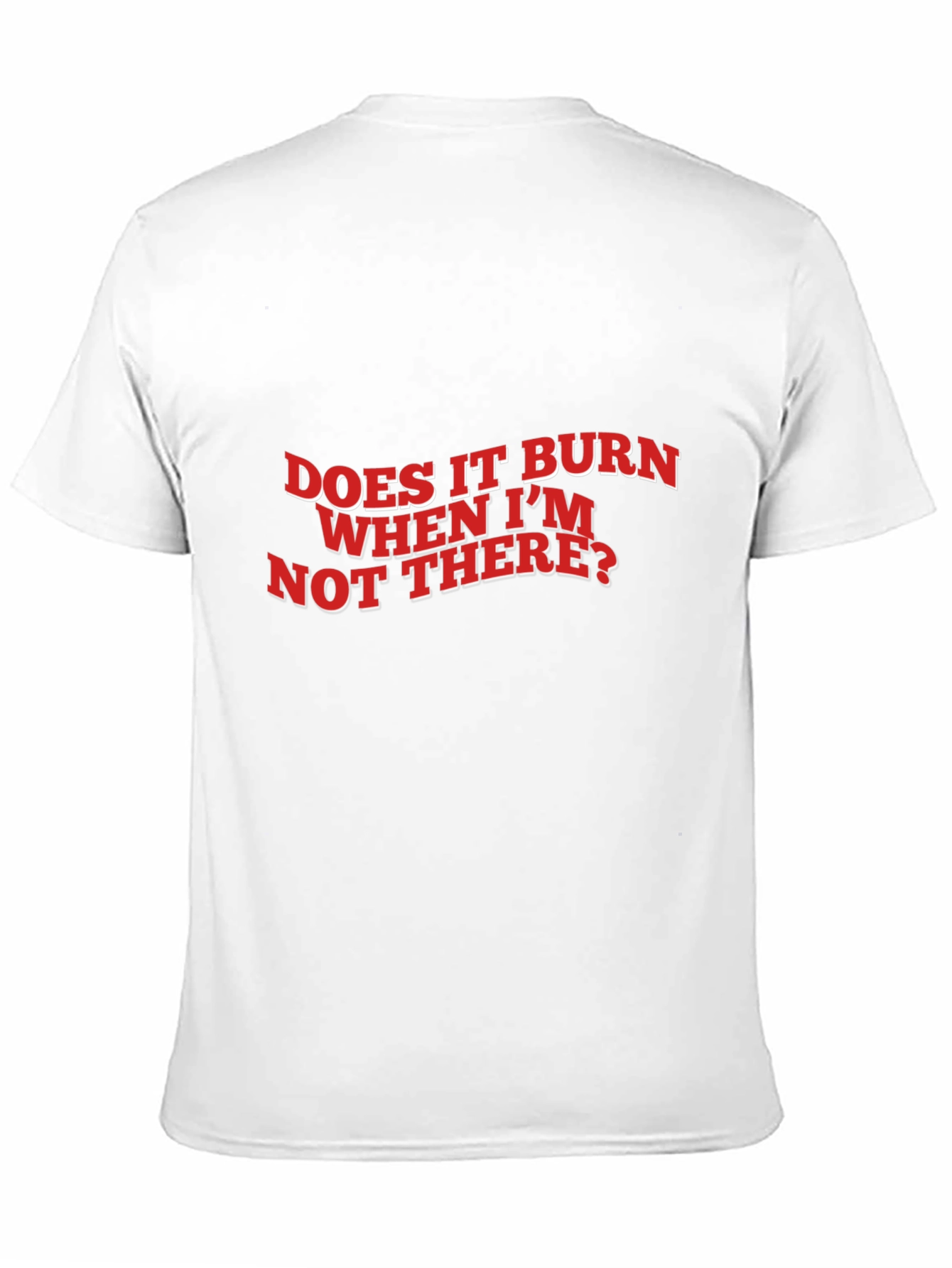 Black Does it Burn T-Shirt view 11