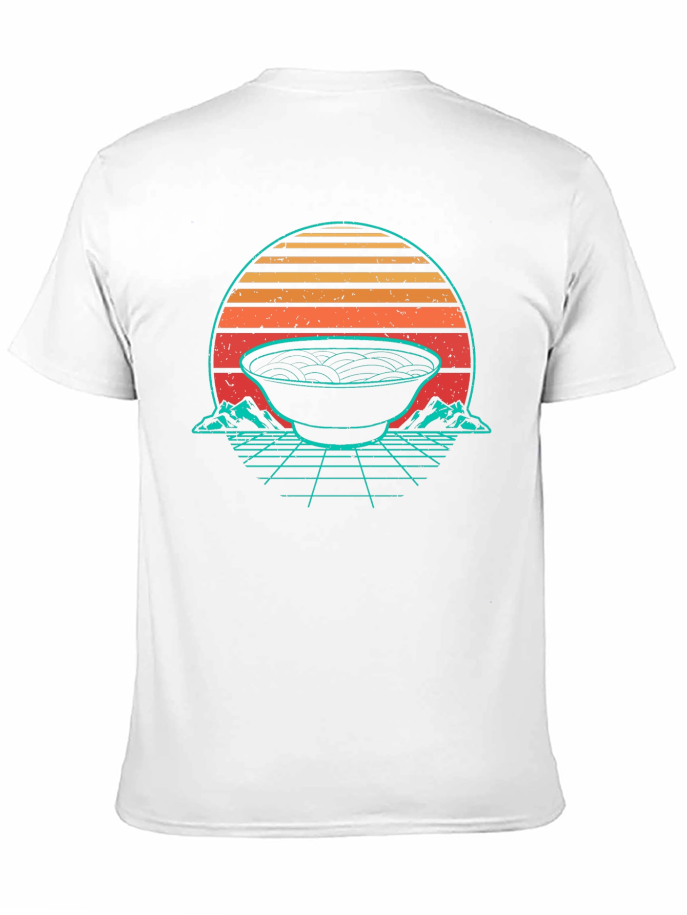 Black Retro Ramen Bowl Graphic Tee view 11