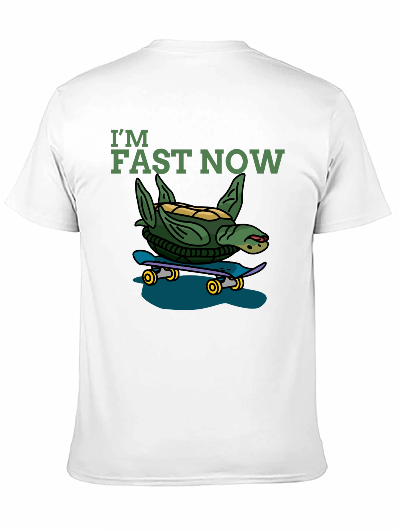 I'm Fast Now Turtle Skateboard T-Shirt - 11