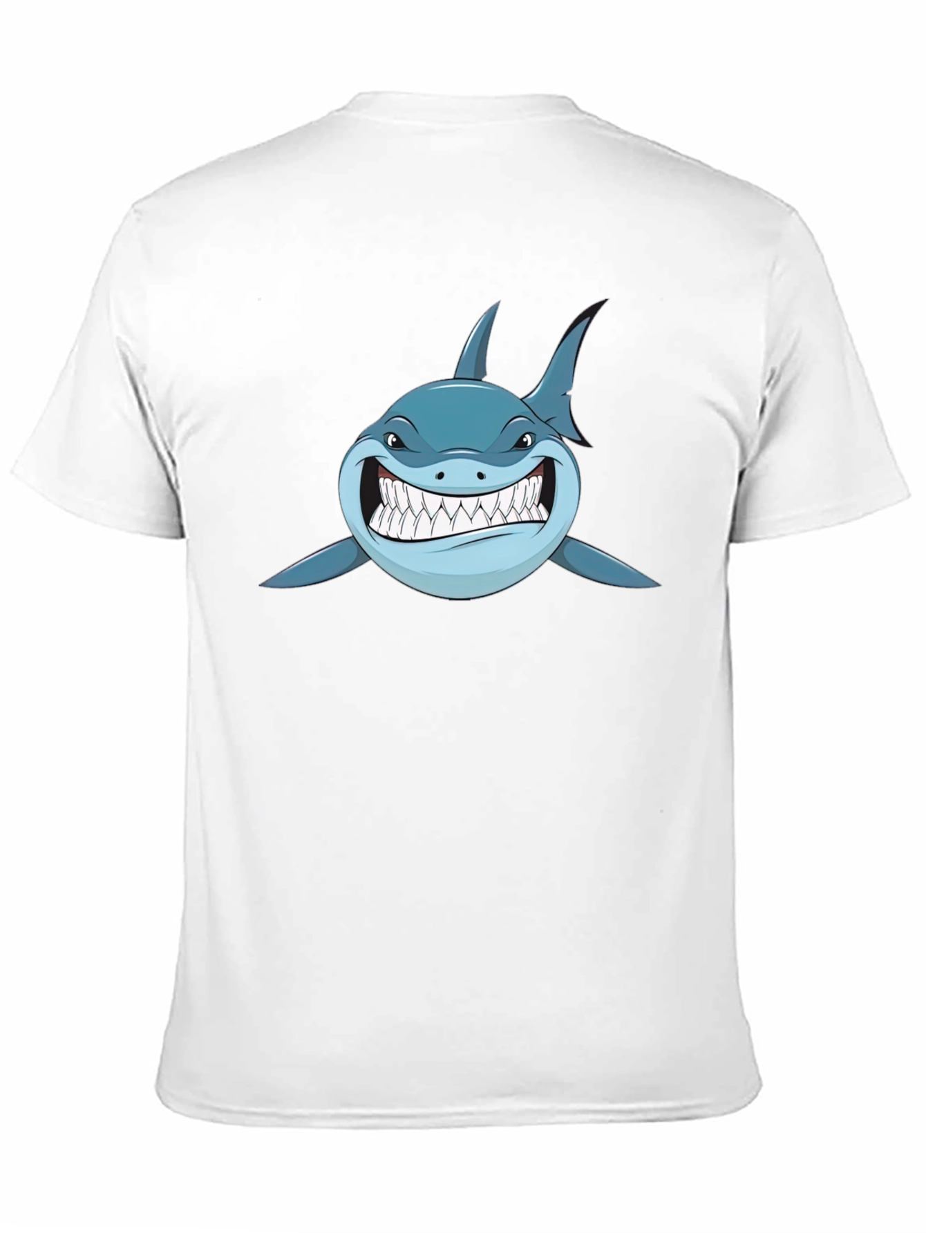 Black Shark Graphic Print Black T-Shirt for Men view 11