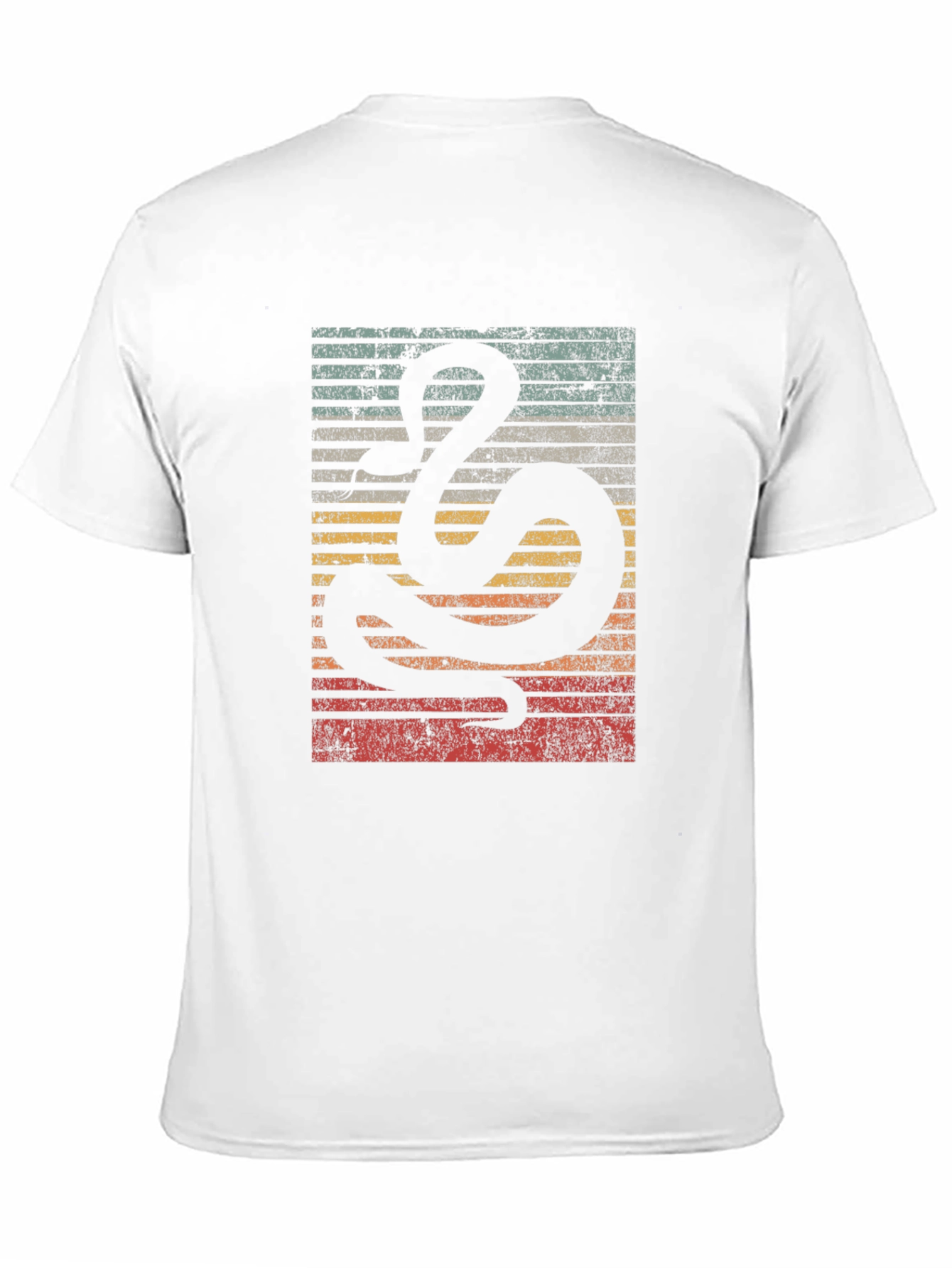 Black Retro Snake Graphic Tee - Vintage Style Comfort view 11