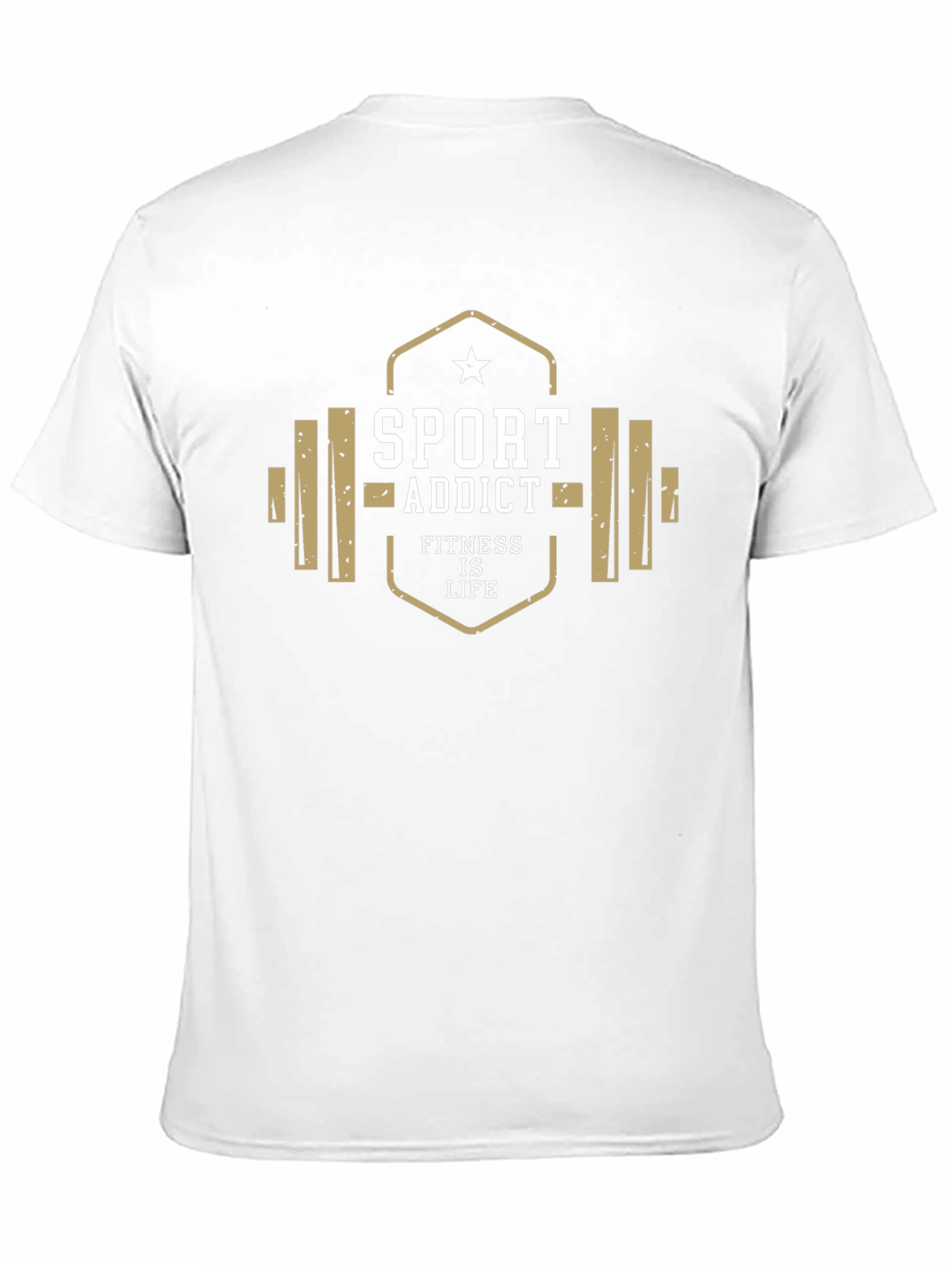 Black Sport Addict Fitness Life Black T-Shirt view 11