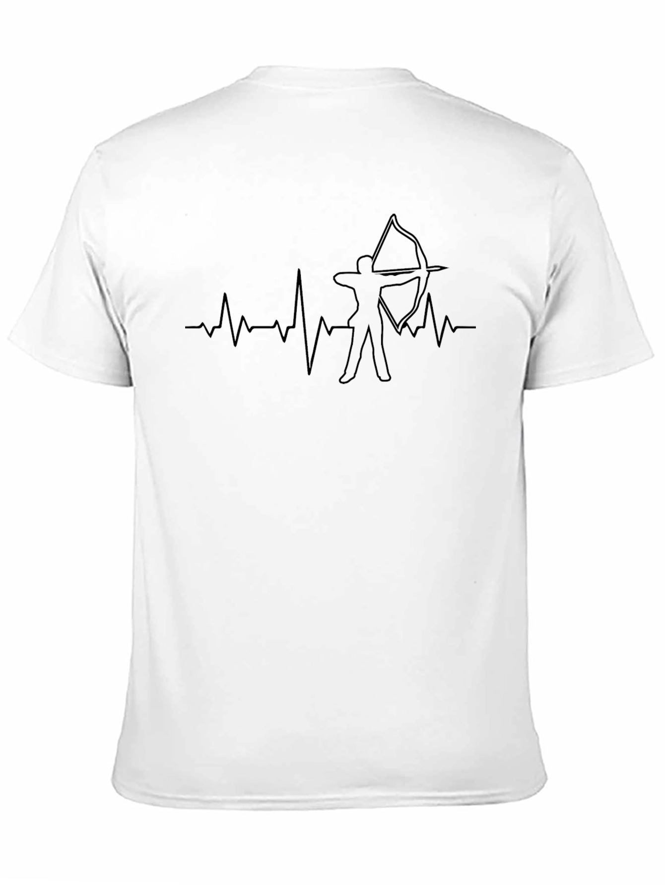 Black Archery Heartbeat Graphic Tee view 11