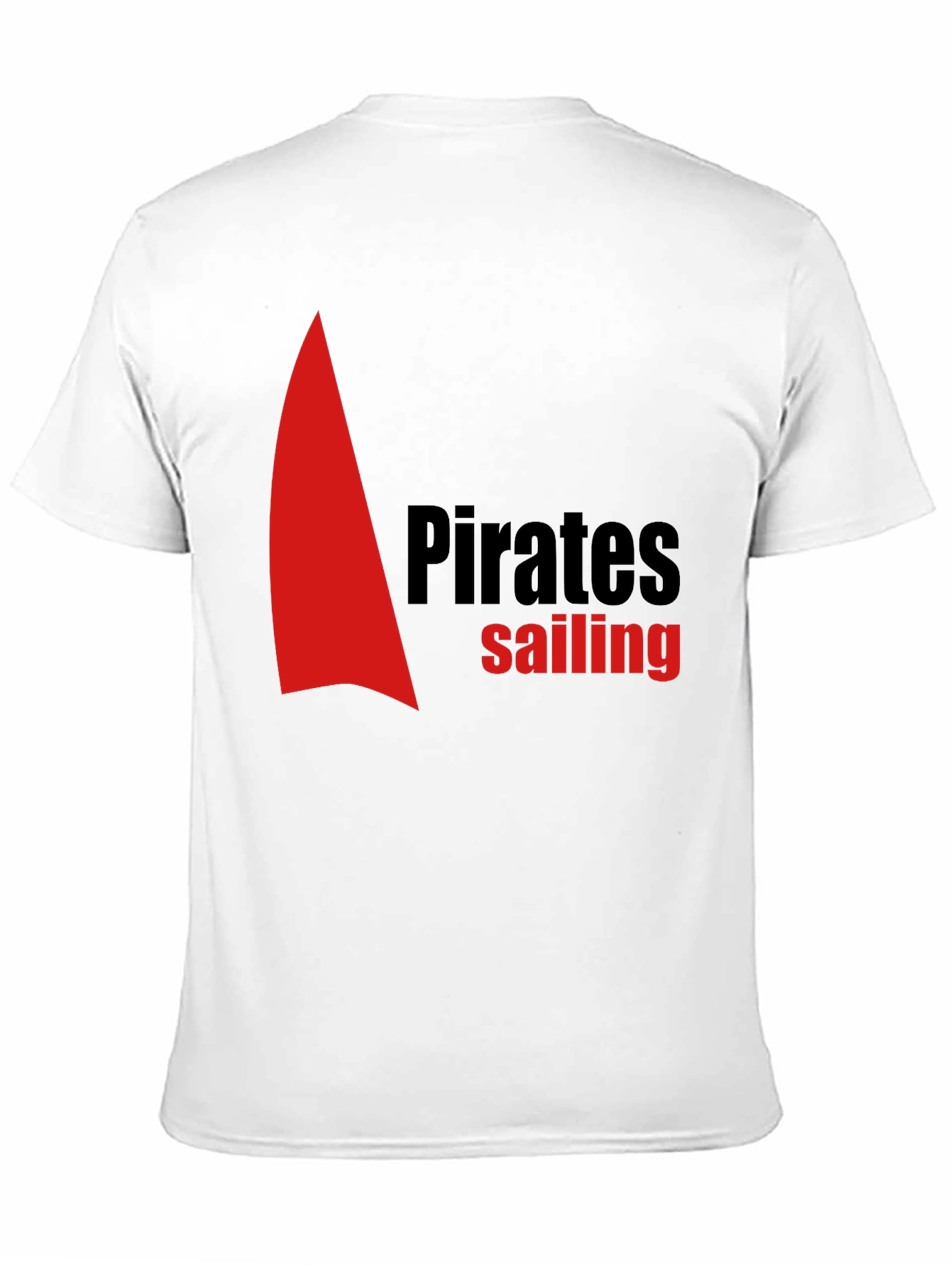 Black Pirates Sailing Black Cotton T-Shirt view 11