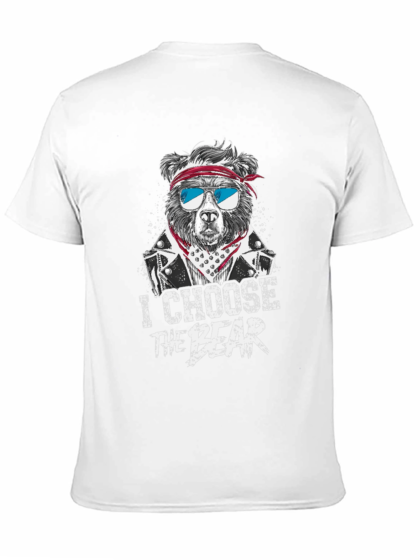 Black I Choose The Bear T-Shirt - Graphic Tee for Men view 11