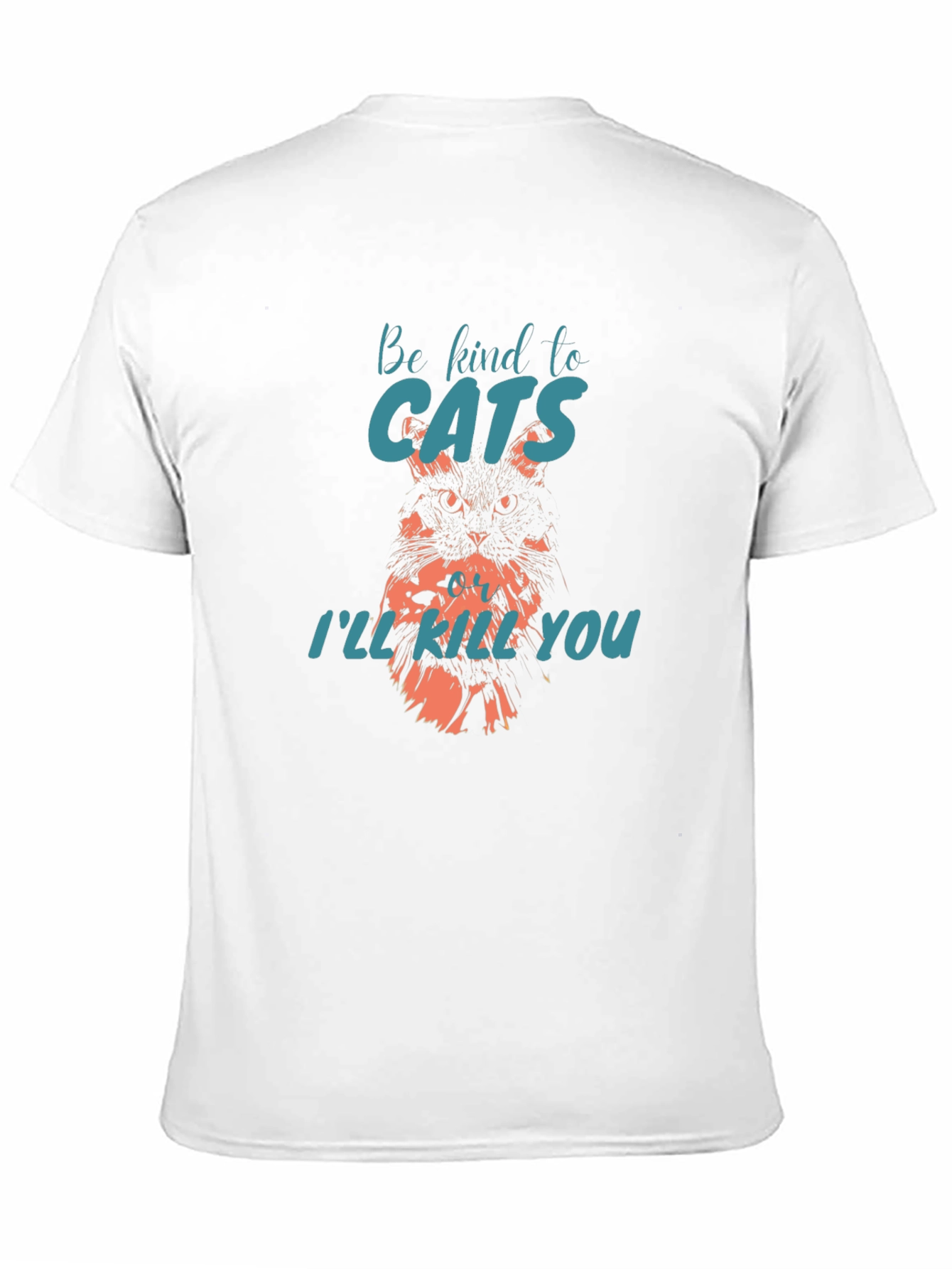 Black Be Kind to Cats Graphic Tee - Soft Cotton view 11