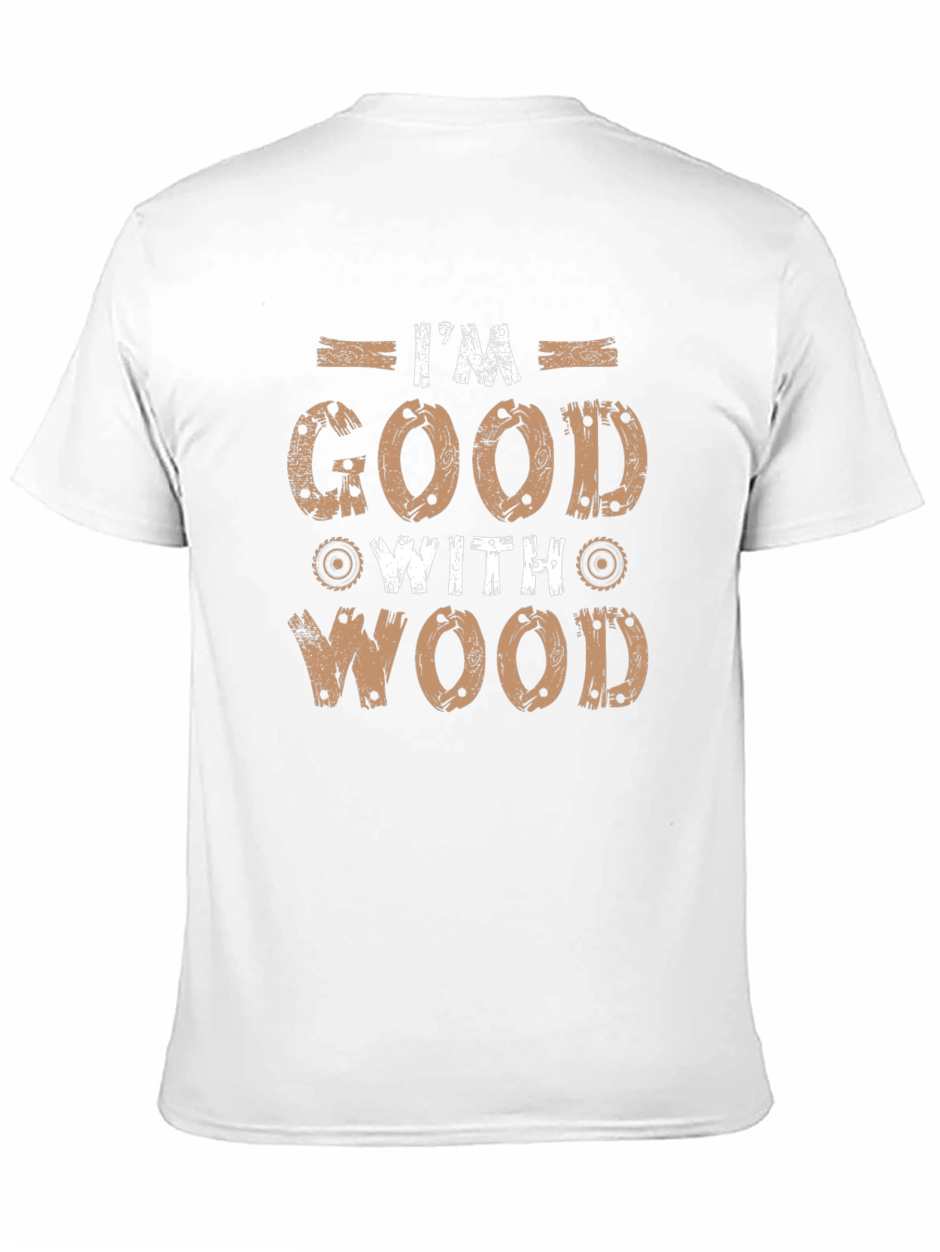 Black I'm Good With Wood Graphic Tee - Black view 11