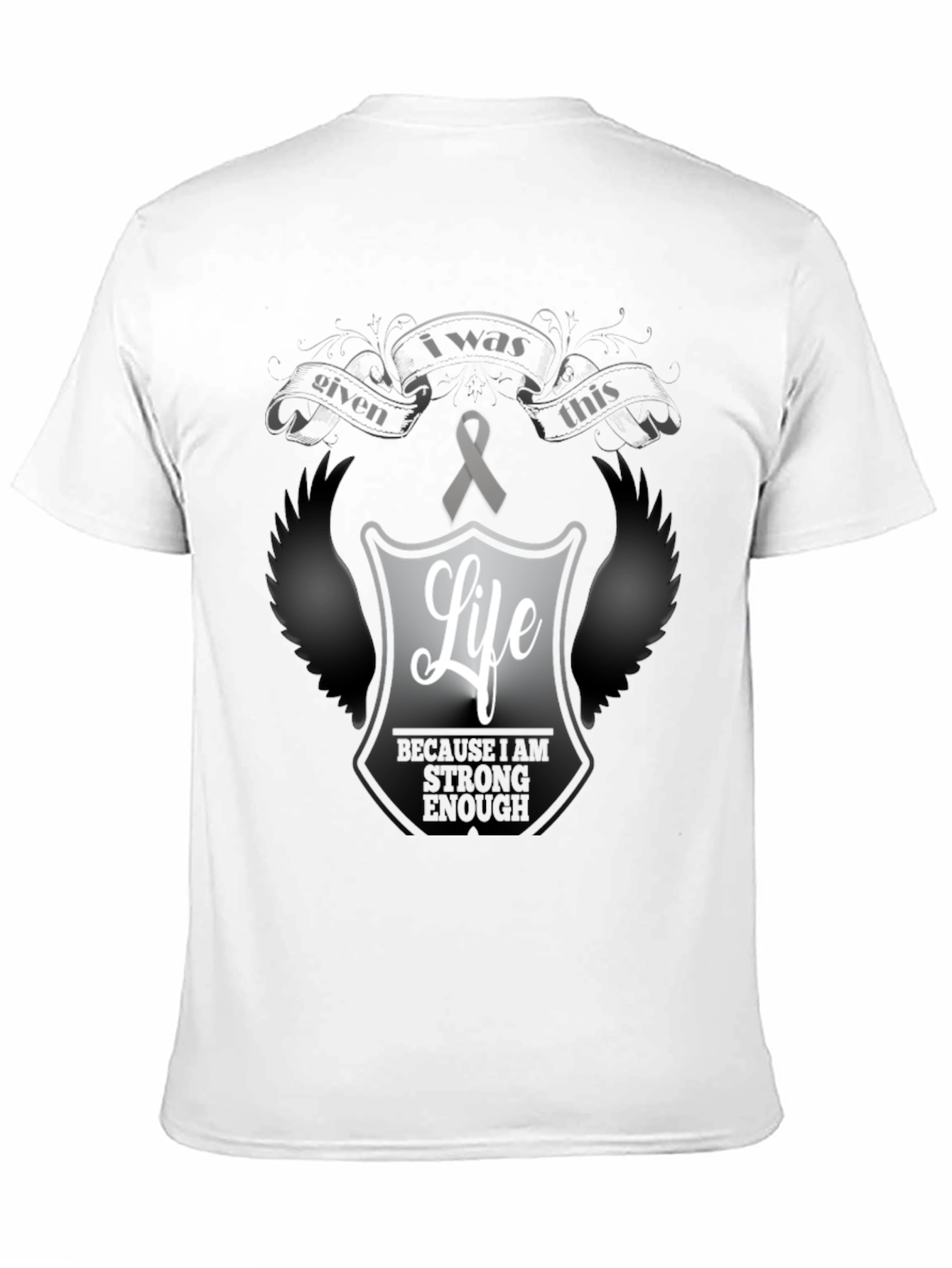 Black Inspirational "Given This Life" T-Shirt view 11