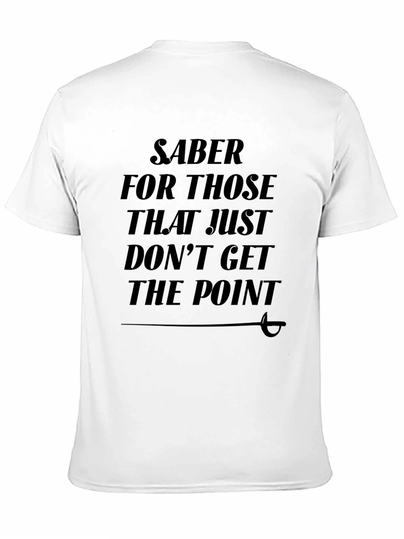 Black Saber The Point Graphic T-Shirt view 11