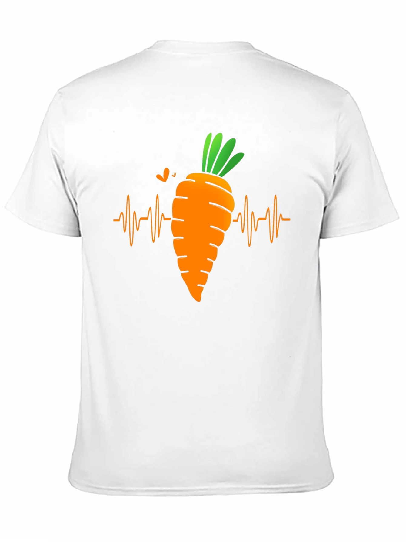 Black Carrot Heartbeat T-Shirt - Funny Vegan Tee view 11