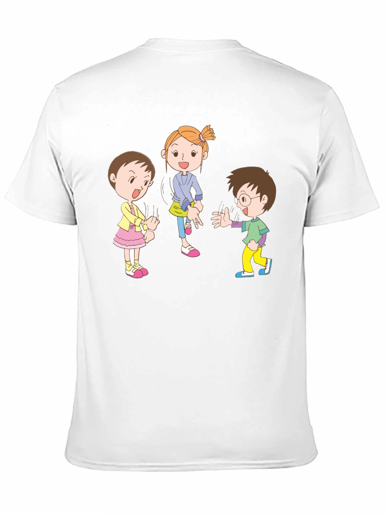 Black Cartoon Kids Black Cotton Graphic Tee view 11