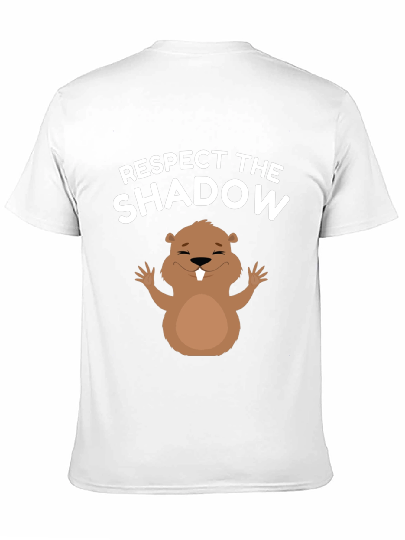 Black Respect the Shadow T-Shirt Groundhog Day Tee view 11