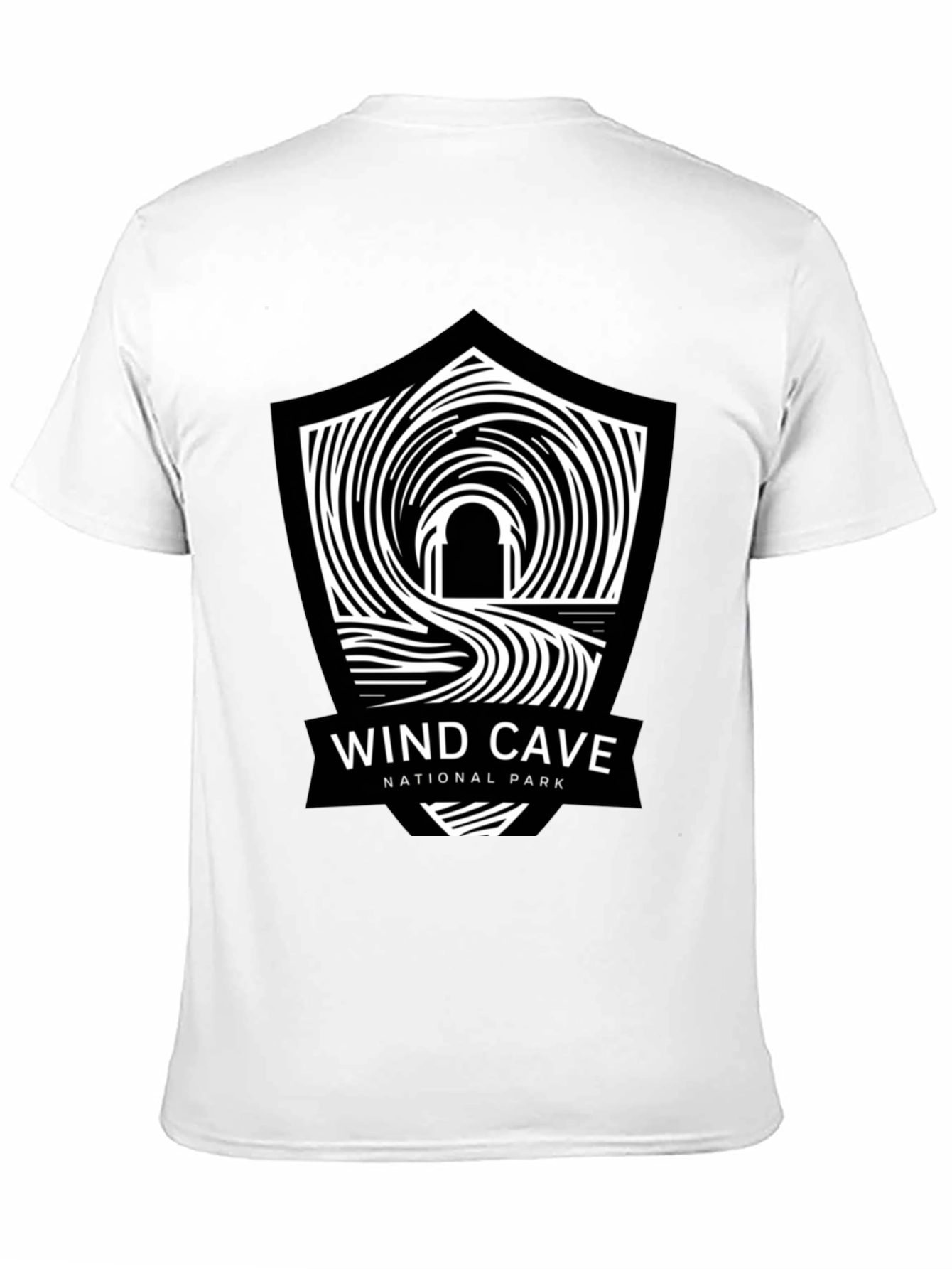 Black Wind Cave National Park Black T-Shirt view 11