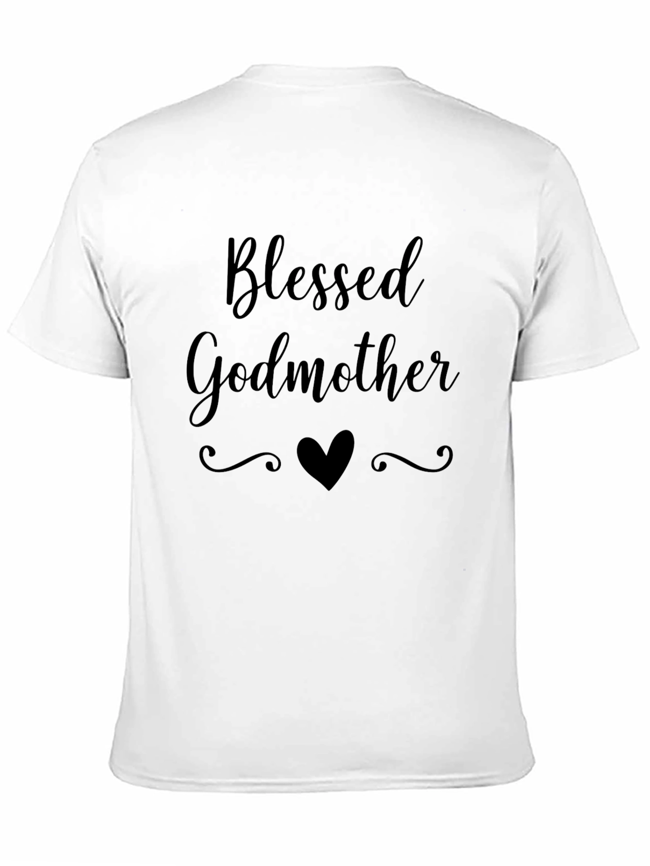 Black Blessed Godmother Black T-Shirt view 11