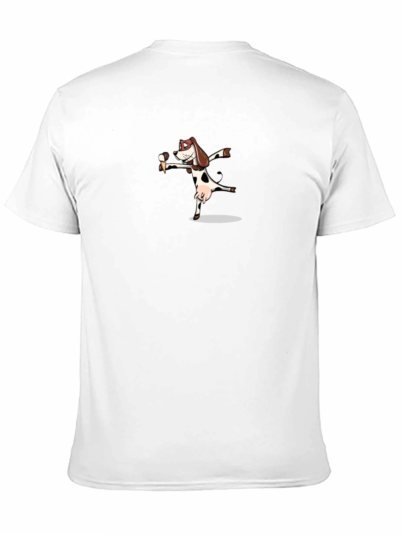 Black Funny Dab Cow Dog Black T-Shirt view 11