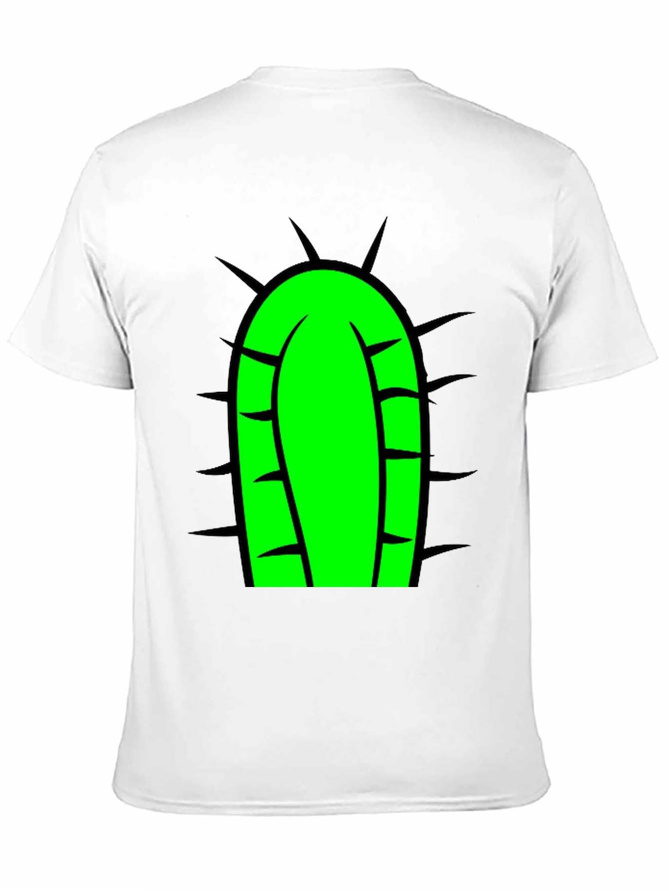 Black Cactus Tee - Fun Graphic Print T-Shirt view 11