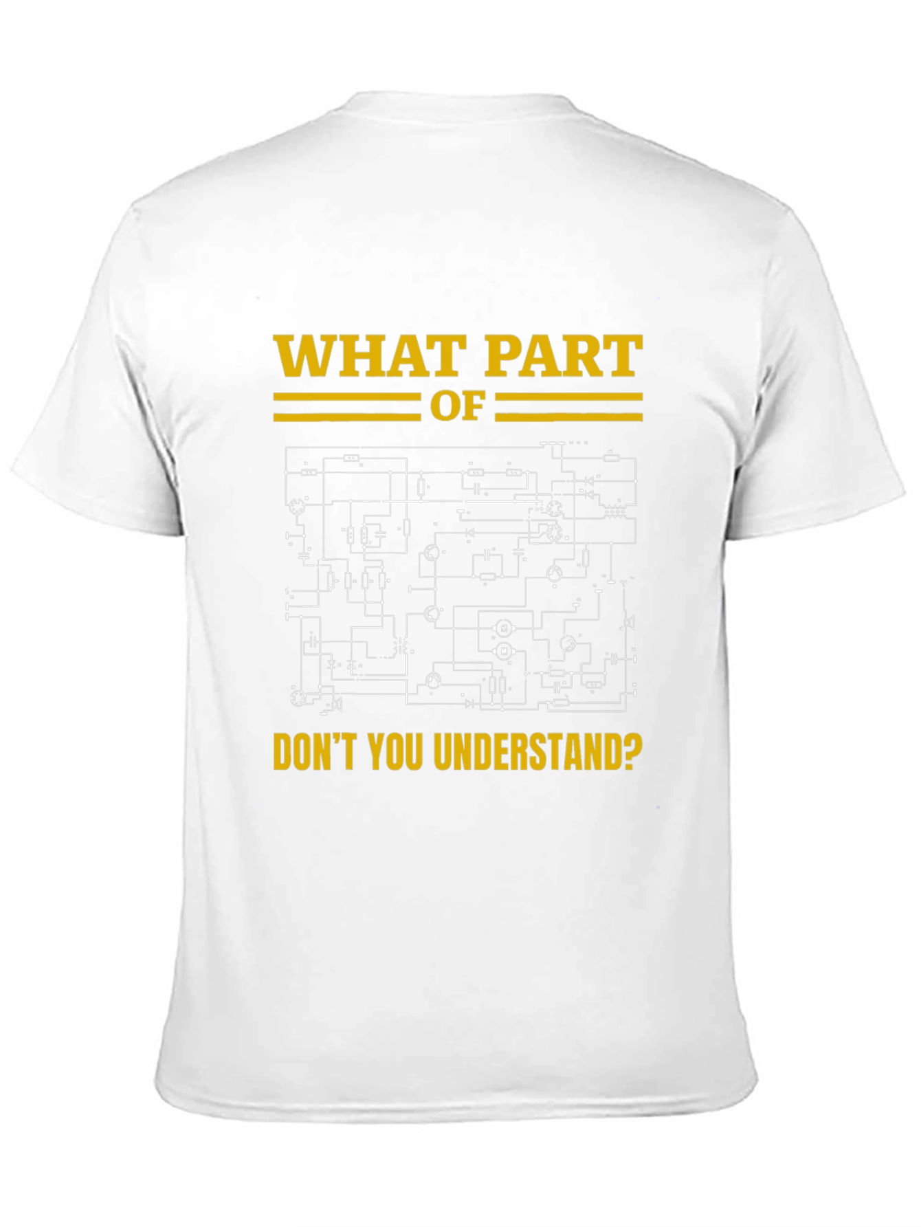Black Engineer Humor T-Shirt - What Part Don't You Understand? view 11