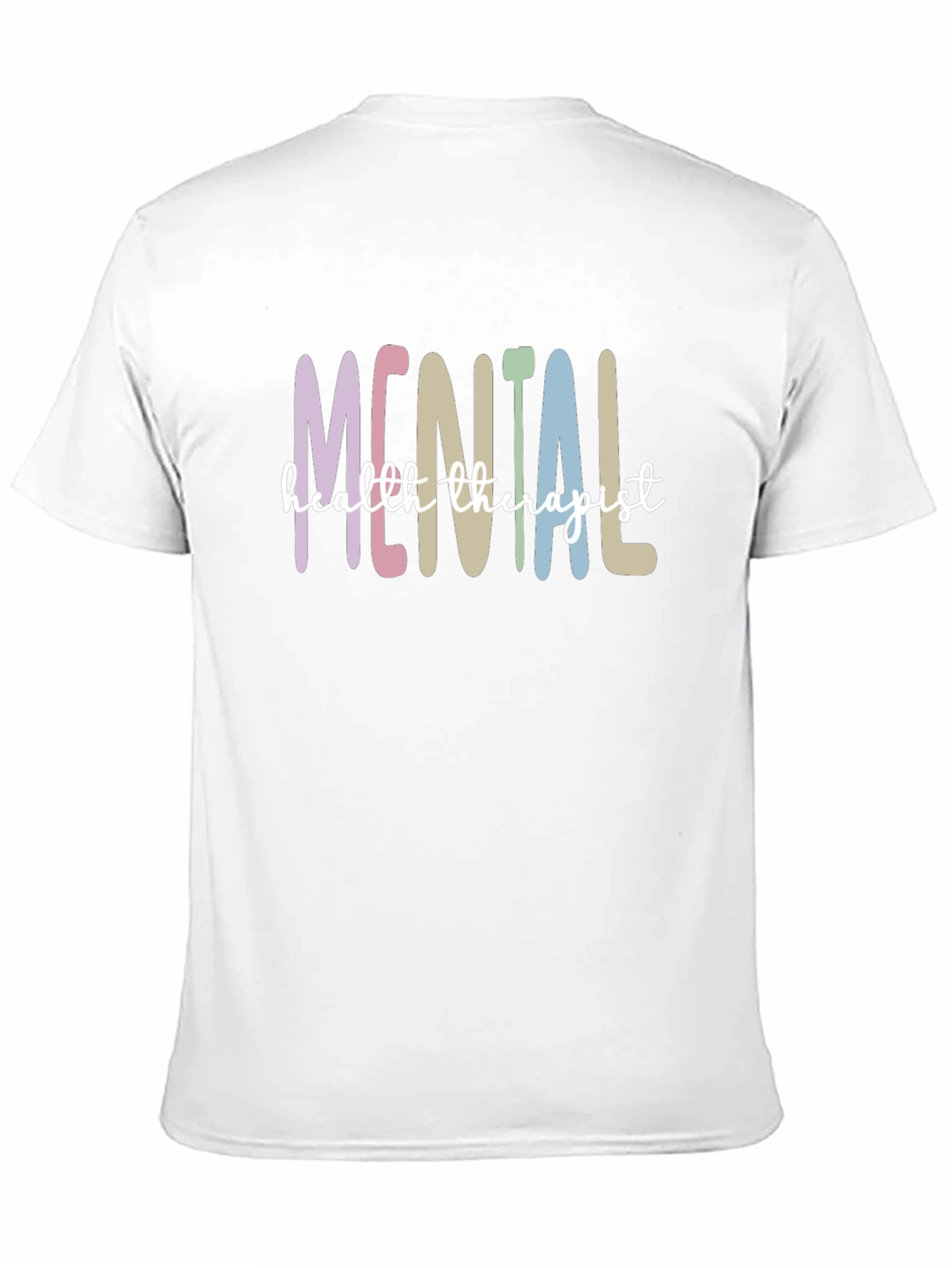 Black Mental Health Therapist T-Shirt - Unisex Soft Cotton Tee view 11
