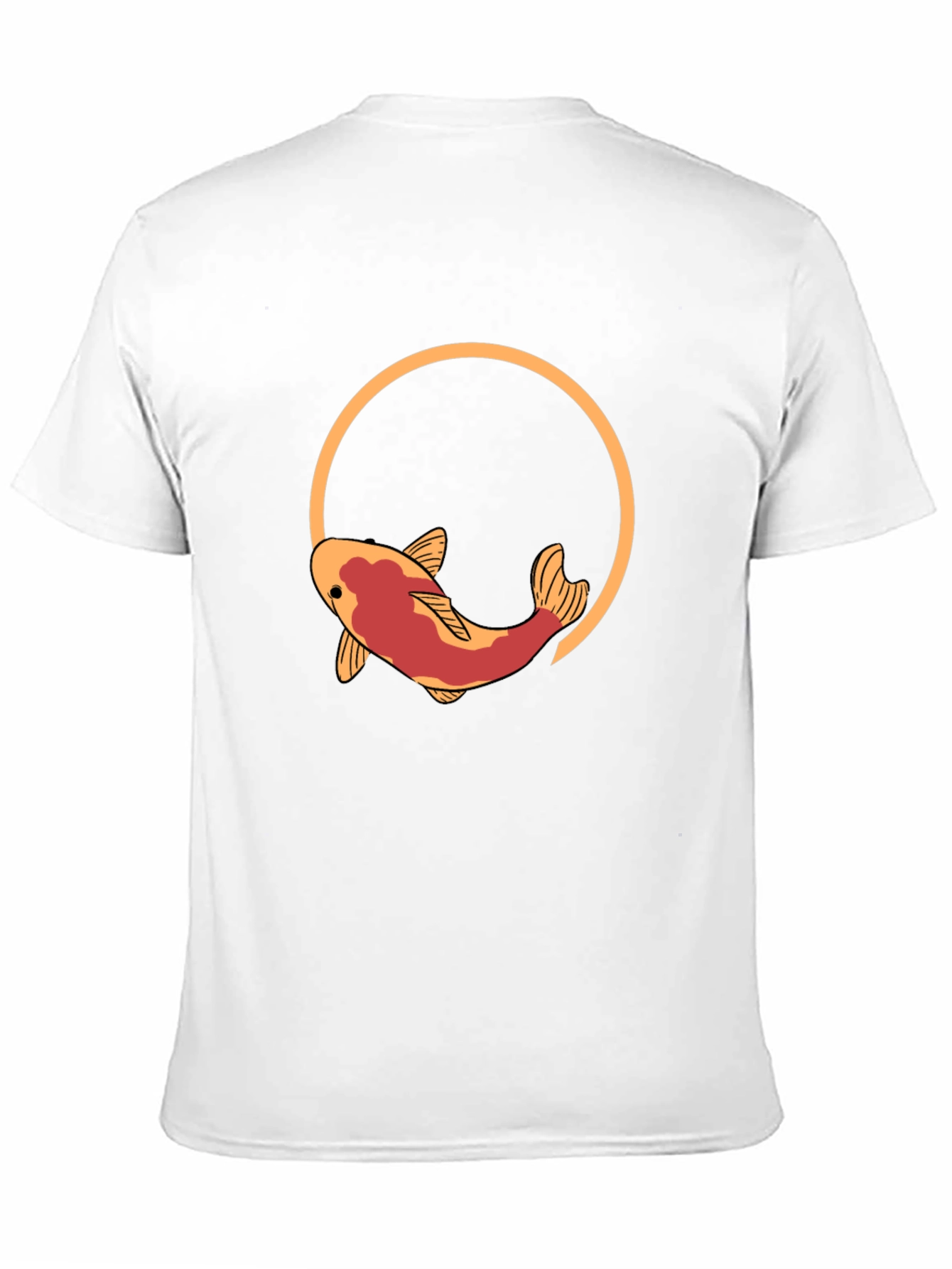 Black Koi Fish Graphic T-Shirt - Artistic Design view 11