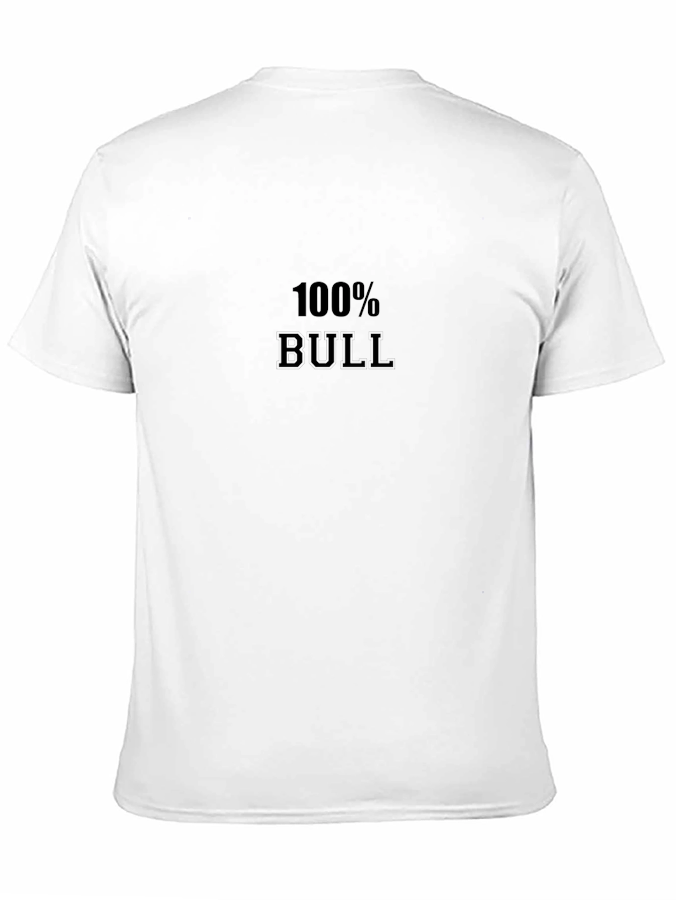 Black 100% Bull Black Graphic Tee - Statement Shirt view 11