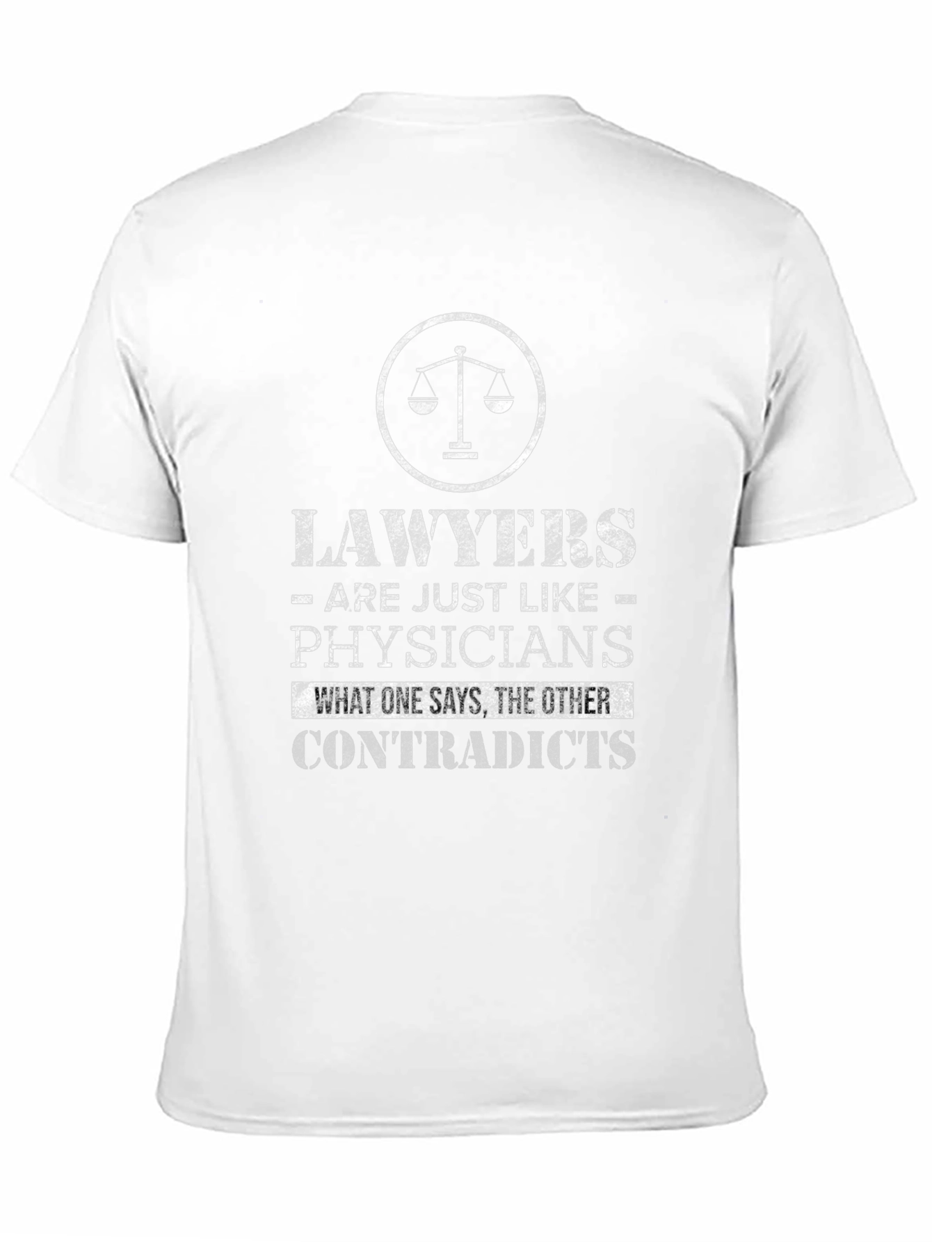 Lawyers vs Physicians Graphic Tee - Funny T-Shirt - 11