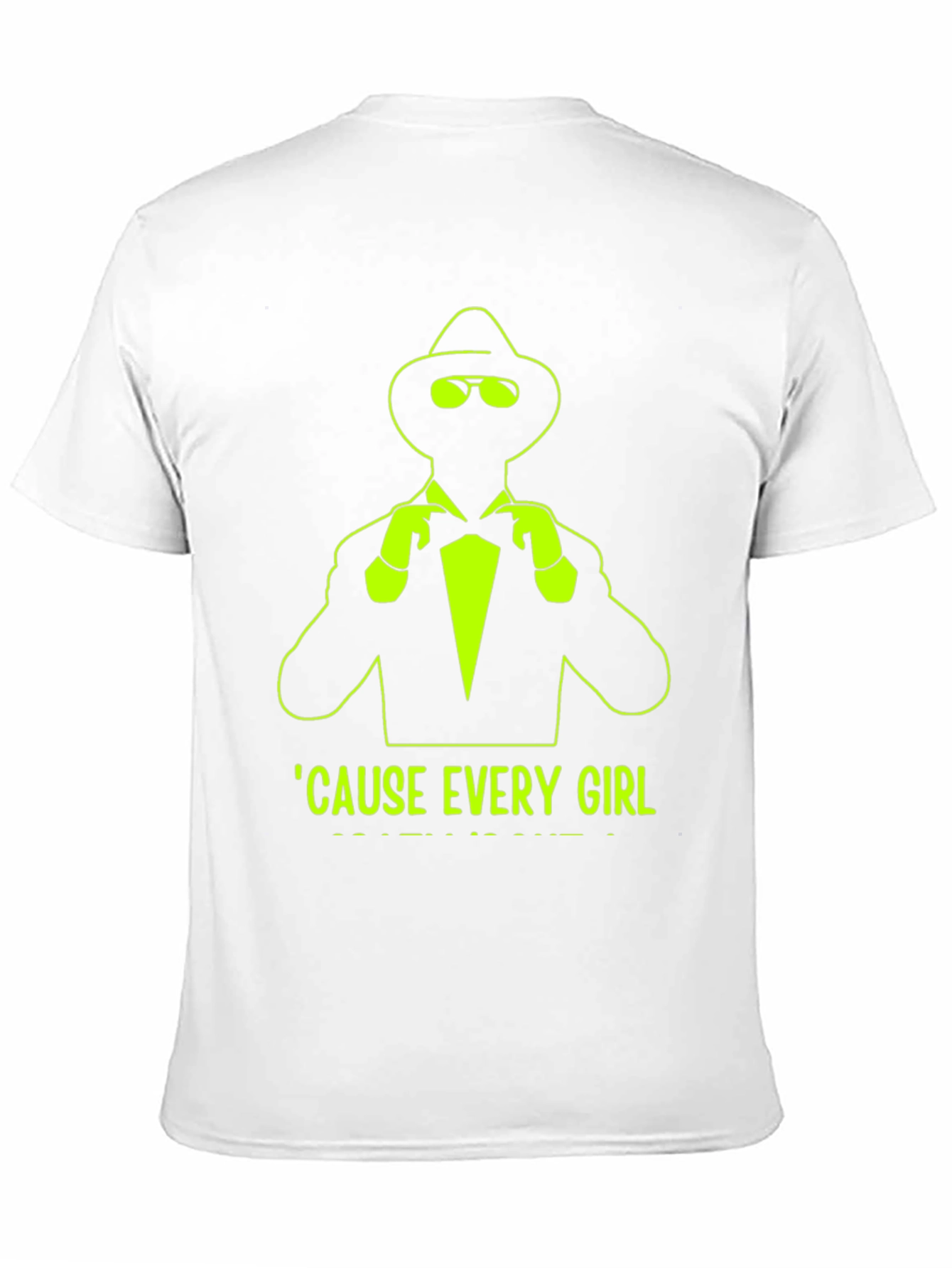 Black Mystery Man Graphic Tee - Cause Every Girl... view 11