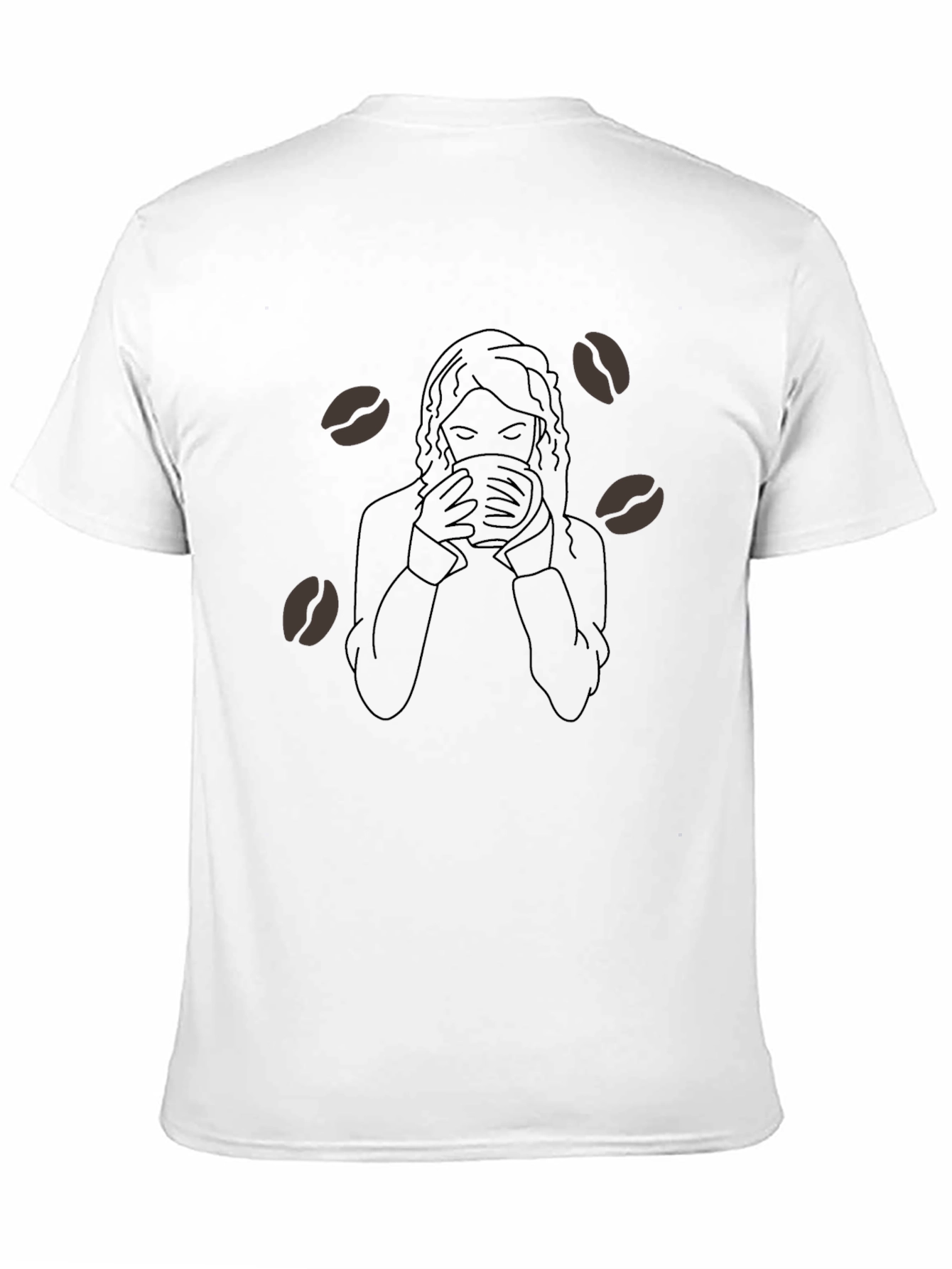 Black Coffee Lover Graphic Tee - Unisex Black T-Shirt view 11