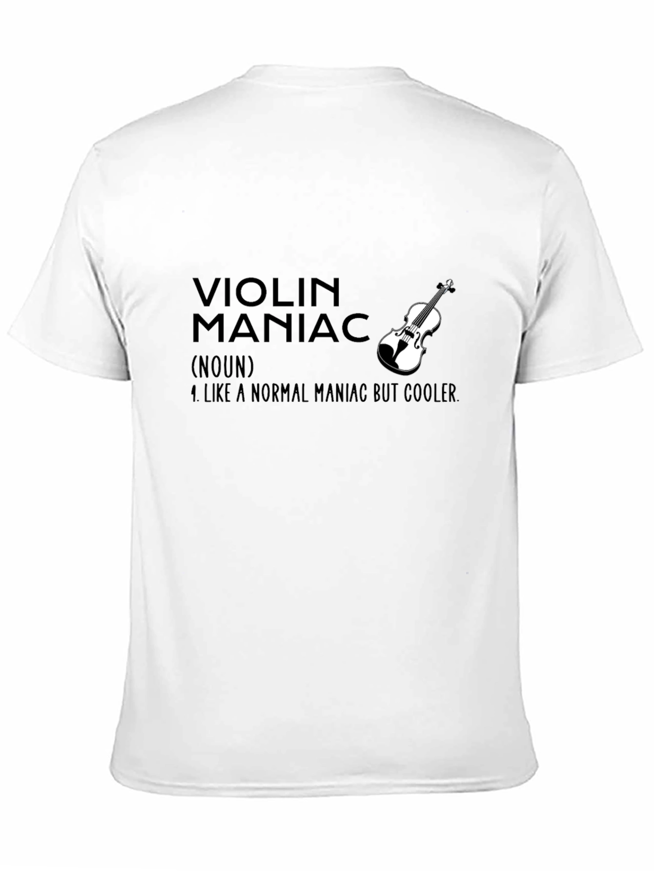 Black Violin Maniac Graphic Tee - Cool Musician T-Shirt view 11