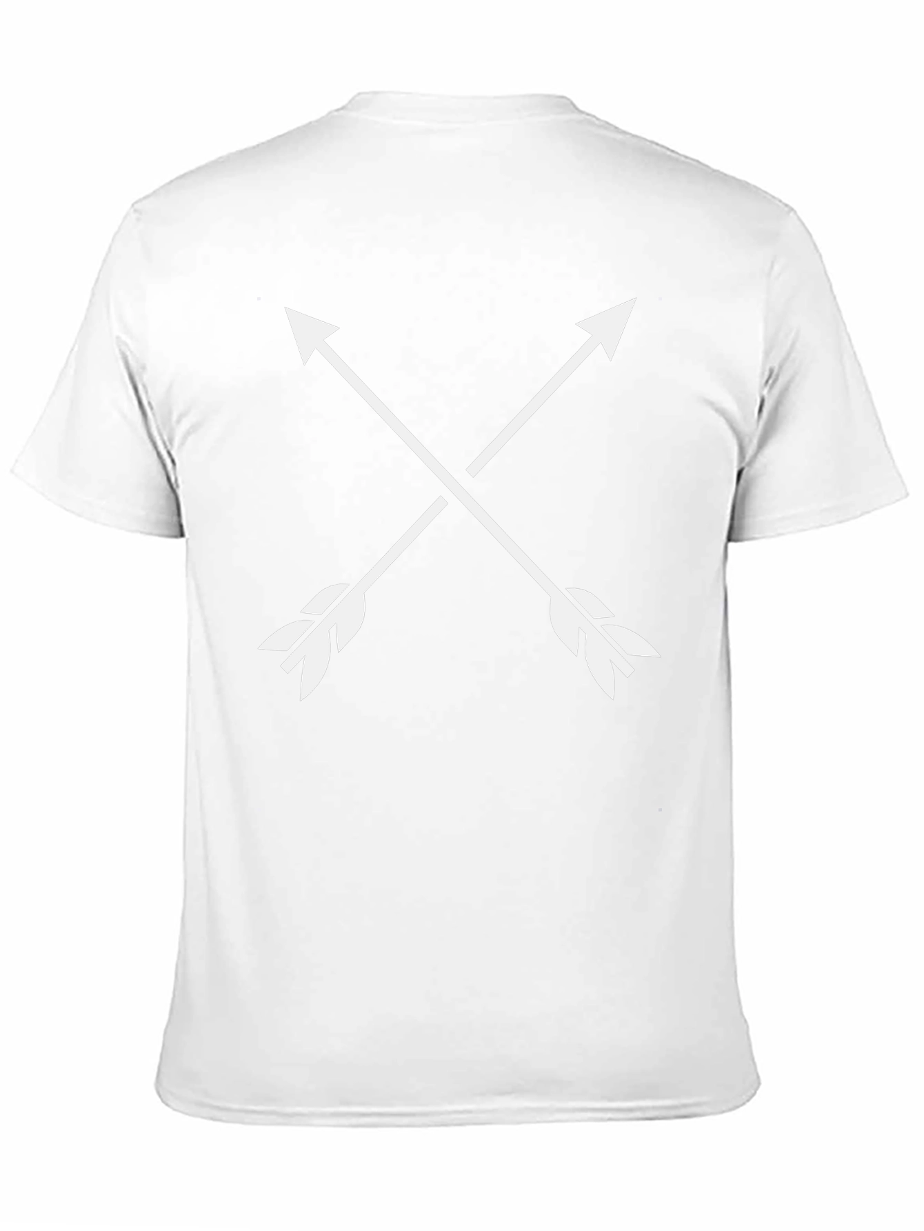 Black Crossed Arrows Graphic Tee - Modern Minimalist Design view 11