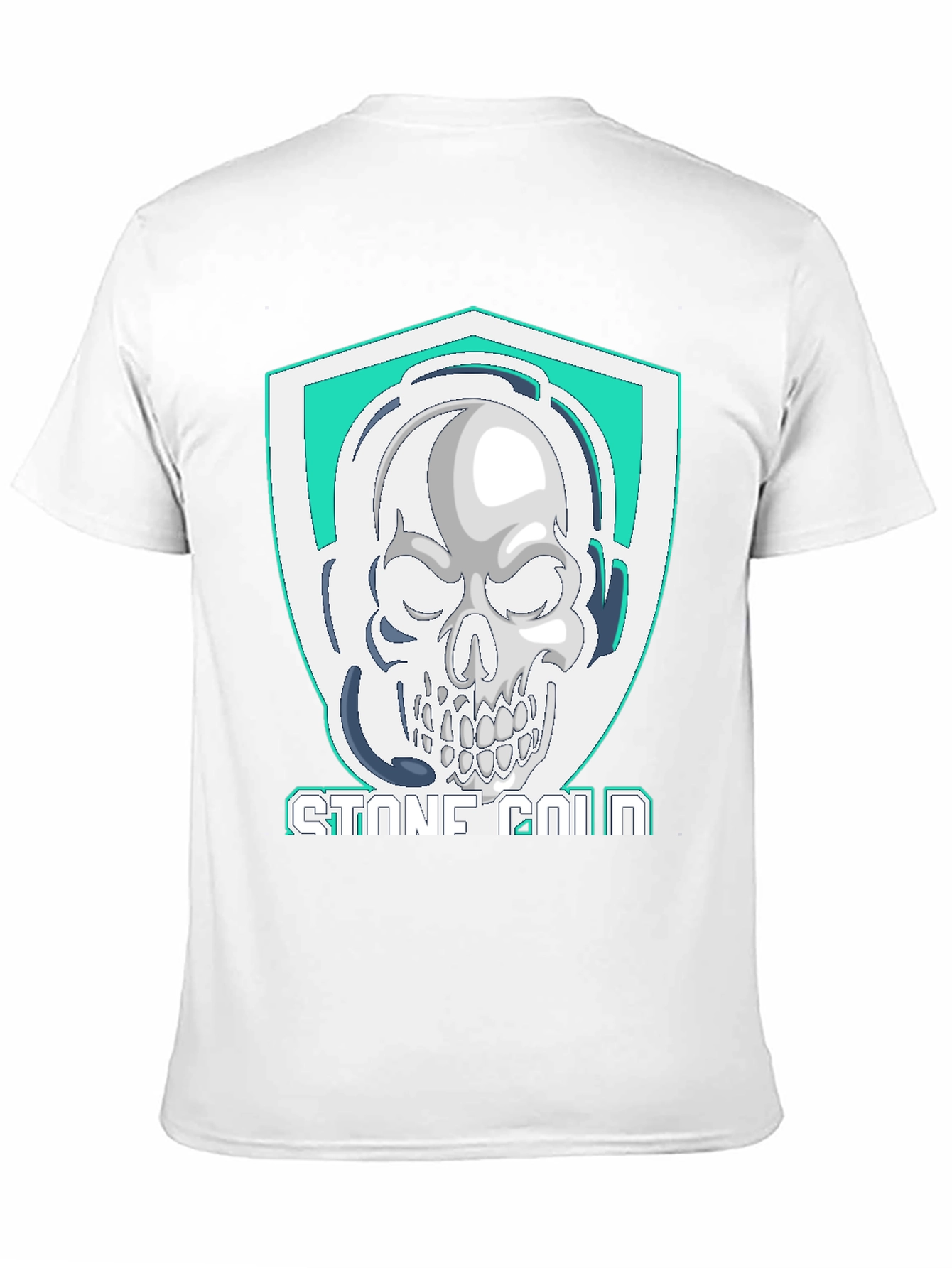 Black Stone Cold Skull T-Shirt view 11