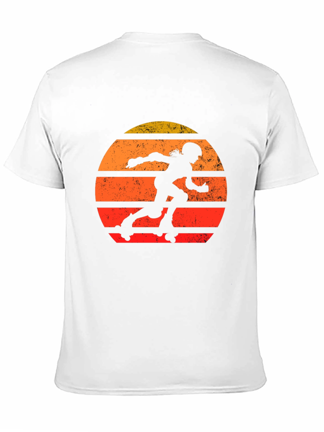 Black Retro Roller Derby T-Shirt - Vintage Style Skate Design view 11