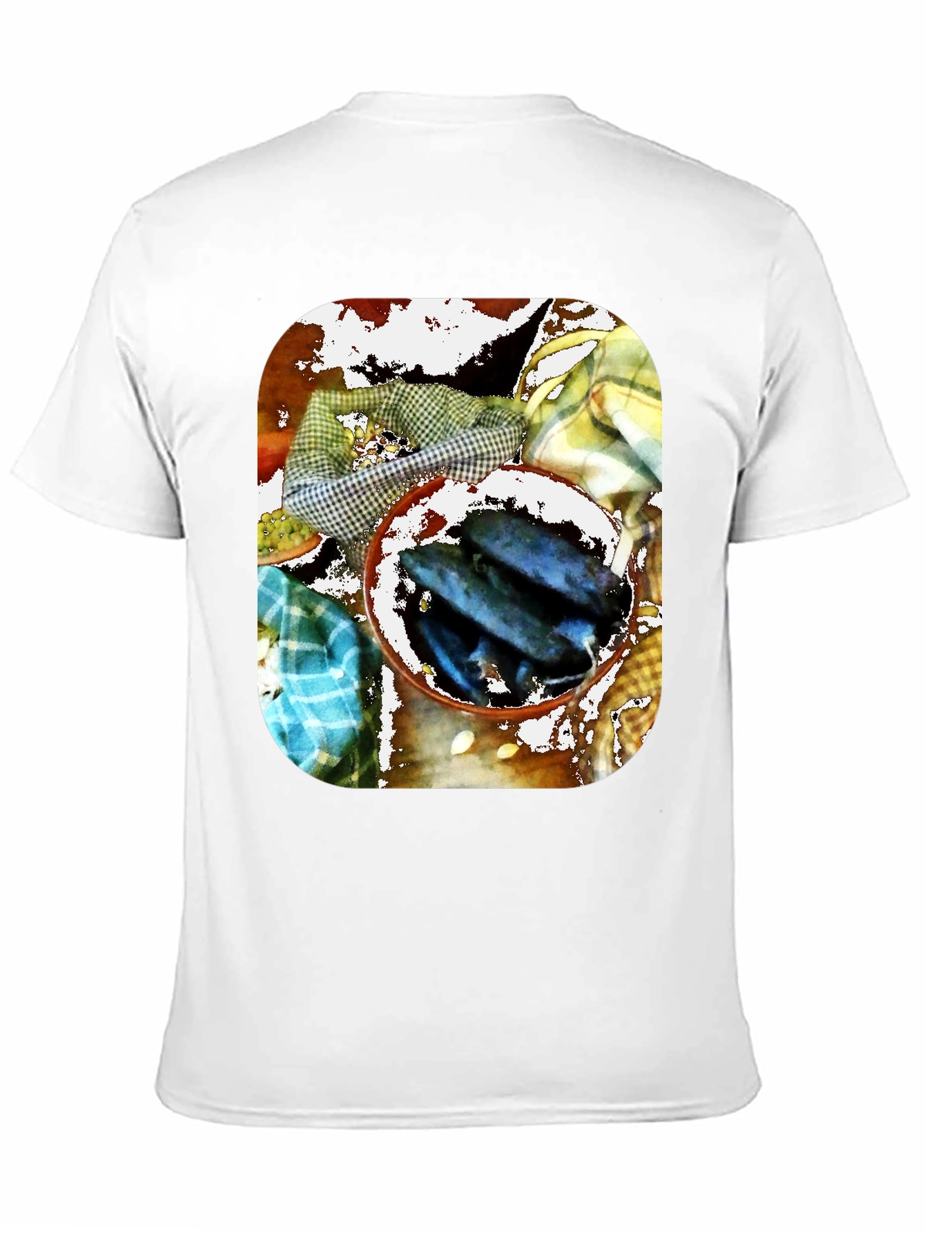 Black Artistic Fish Bowl Graphic Tee - Unique Design view 11