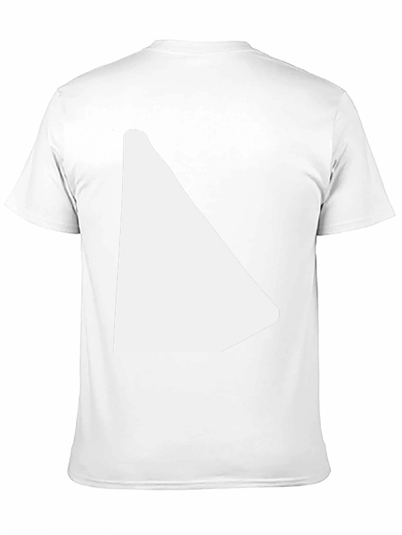Black Men's Black T-Shirt with Unique White Graphic view 11
