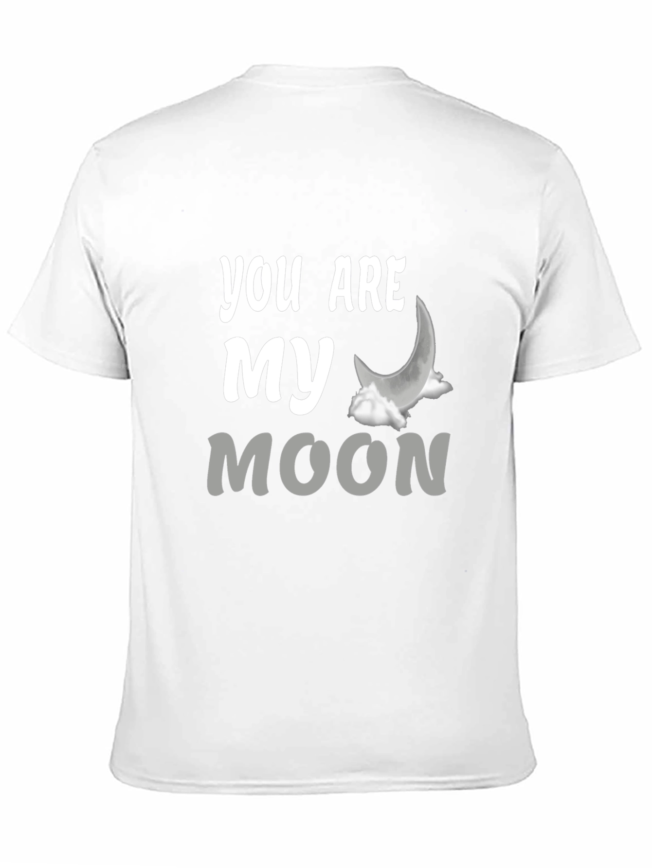 Black You Are My Moon Graphic T-Shirt - Trendy Black Tee view 11