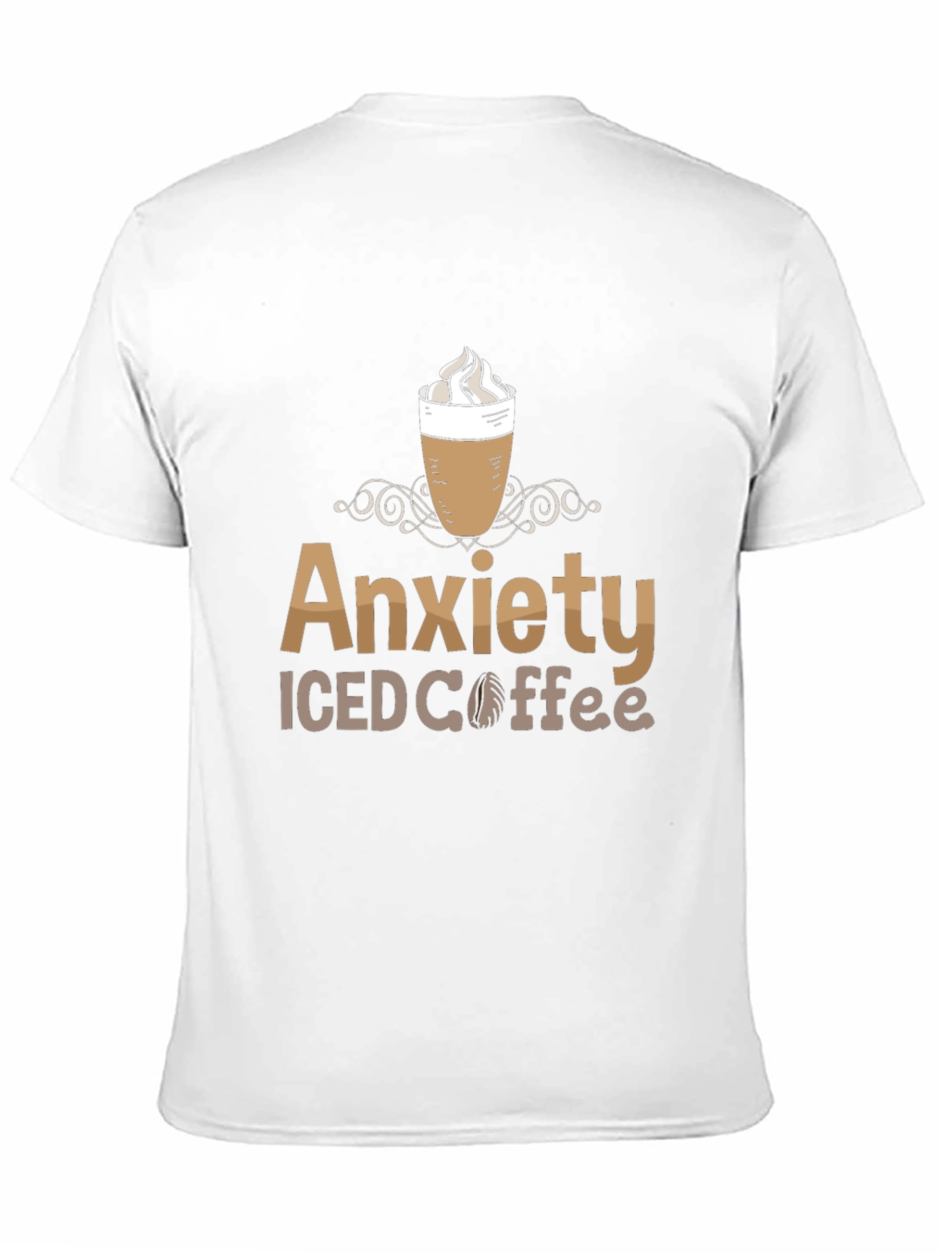 Black Anxiety Iced Coffee Graphic Tee - Comfort & Style view 11