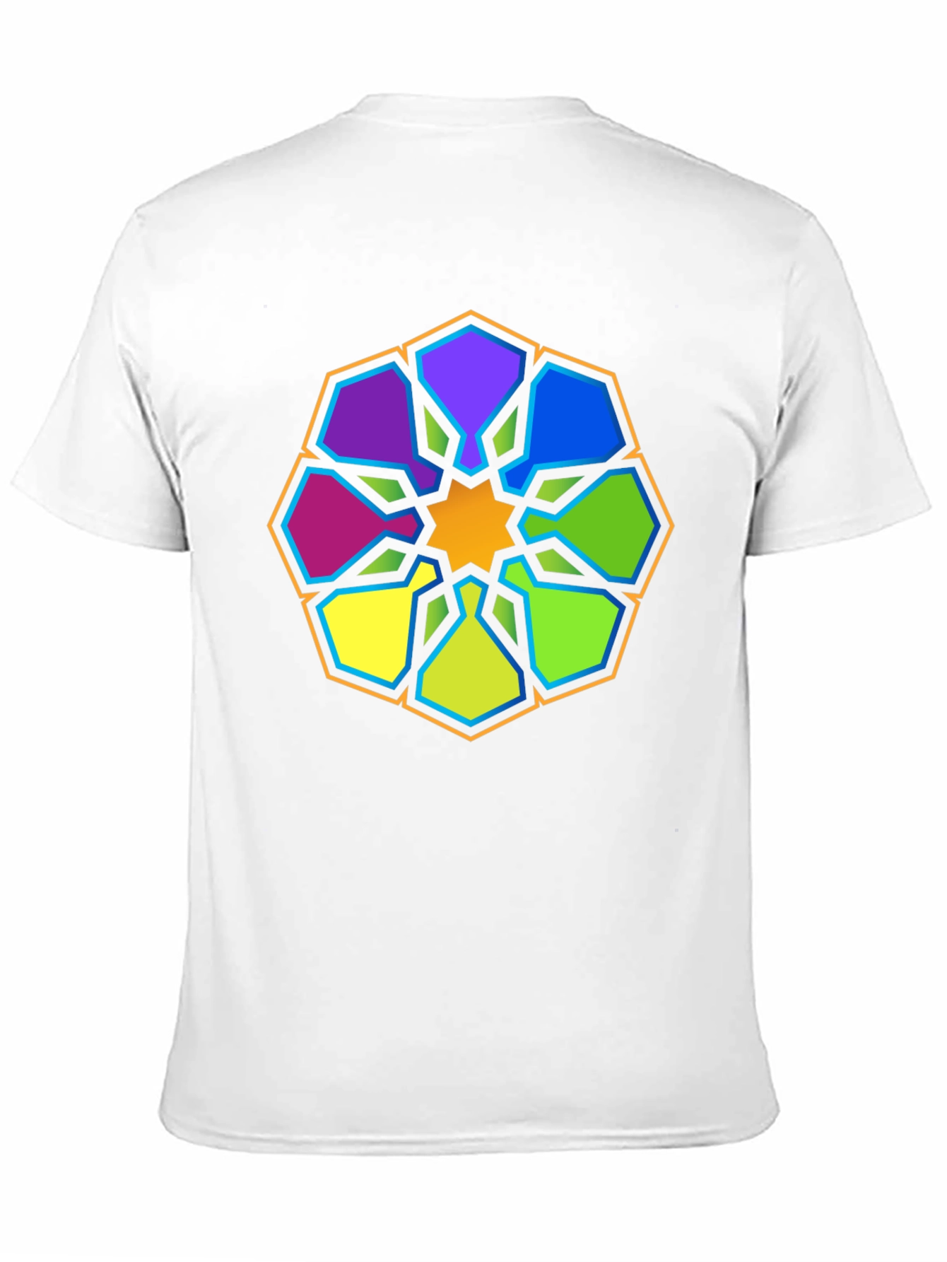 Black Geometric Mandala Graphic Tee - Stylish Black T-Shirt view 11